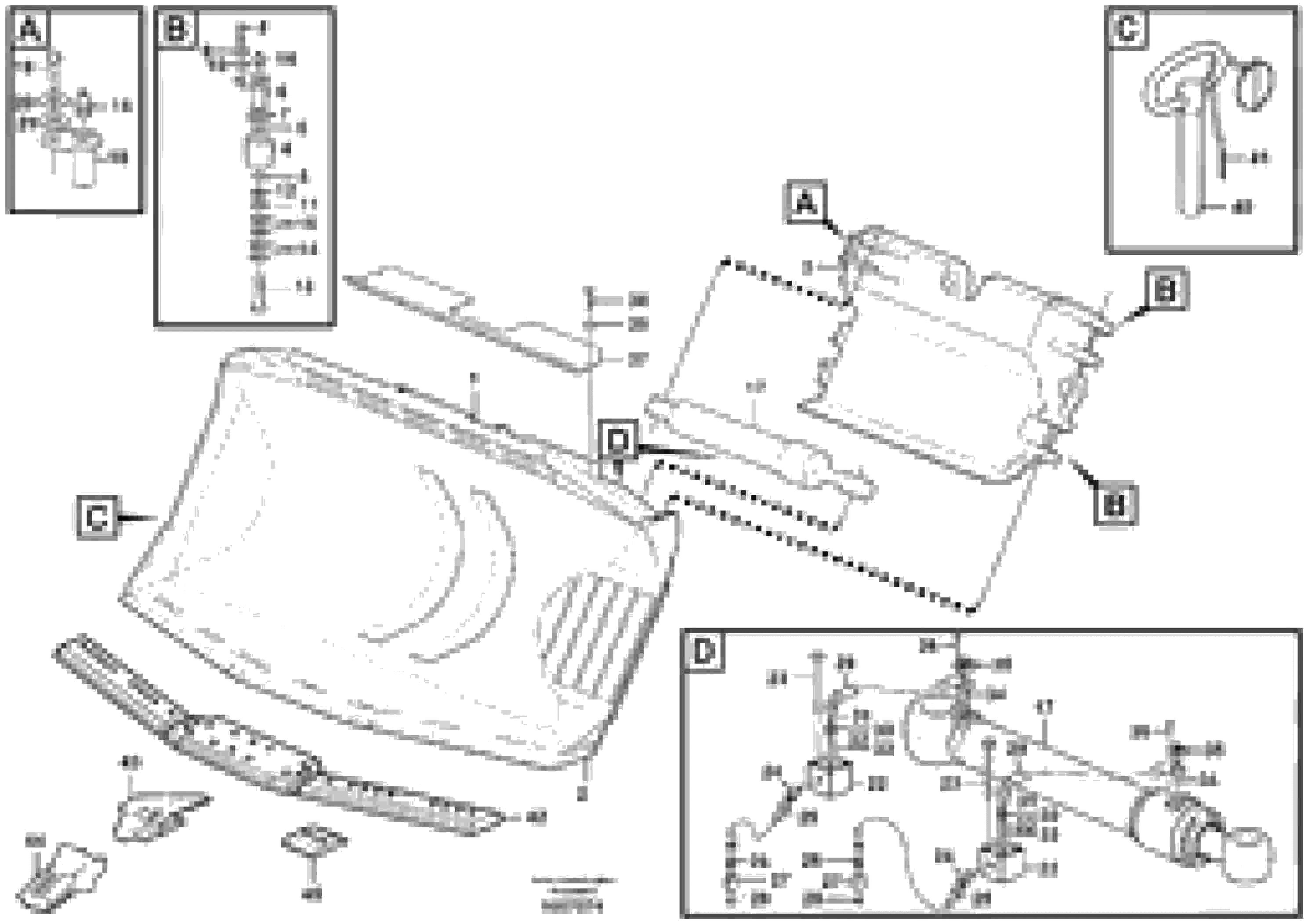 Схема запчастей Volvo L110F - 77683 Side dump bucket ATTACHMENTS ATTACHMENTS WHEEL LOADERS GEN. F