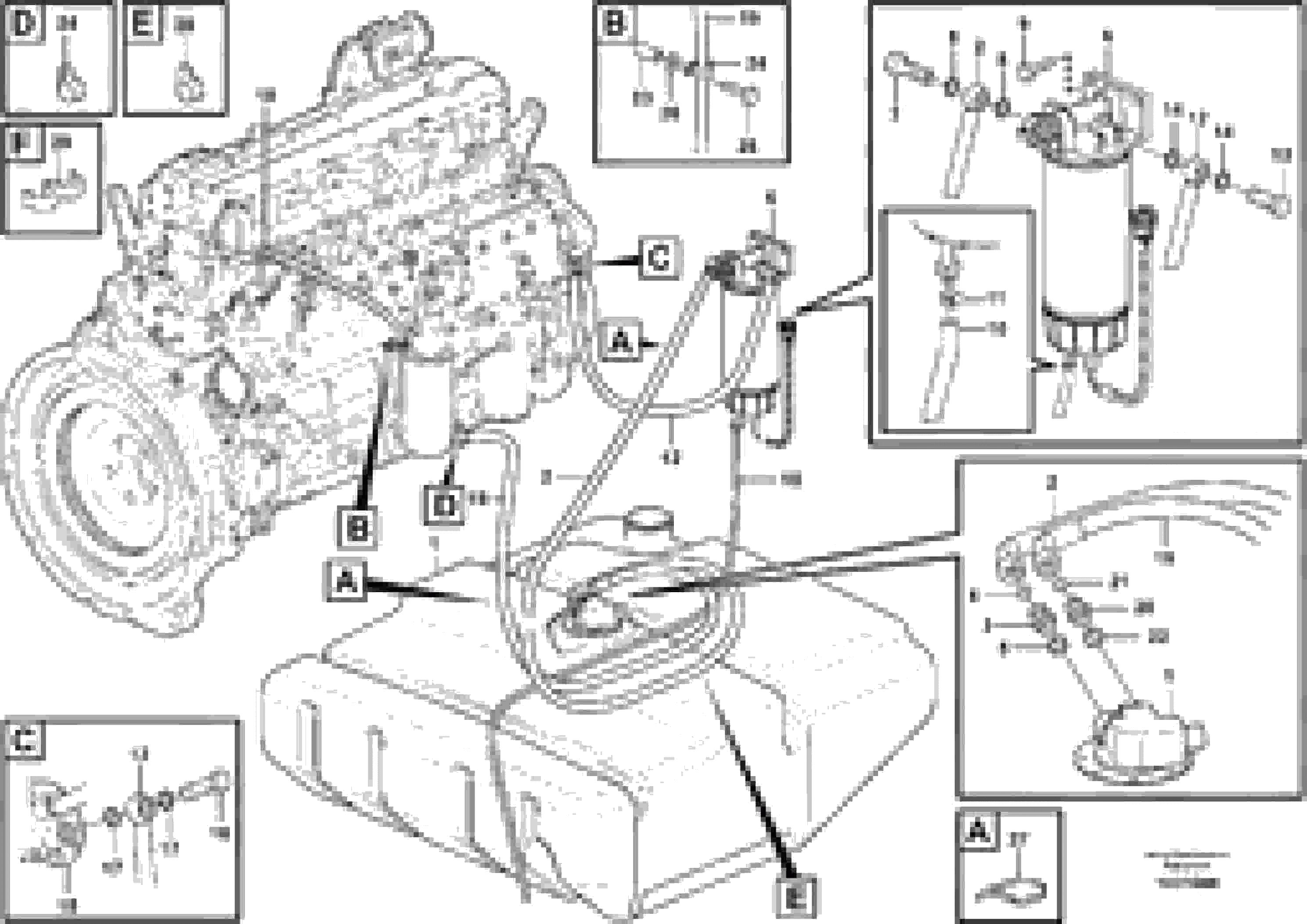 Схема запчастей Volvo L110F - 13459 Fuel pipes L110F