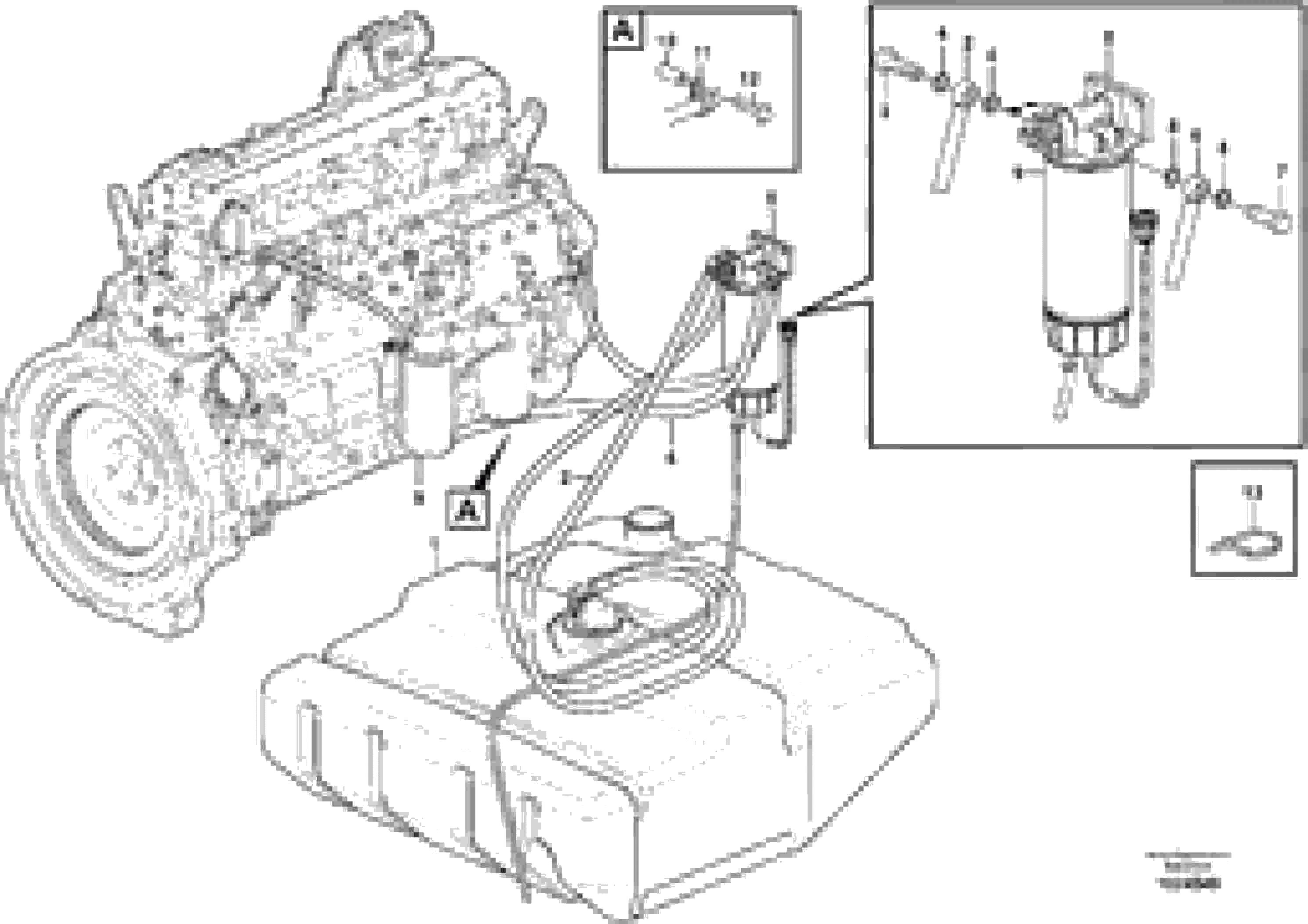 Схема запчастей Volvo L120F - 13711 Fuel pipes L120F