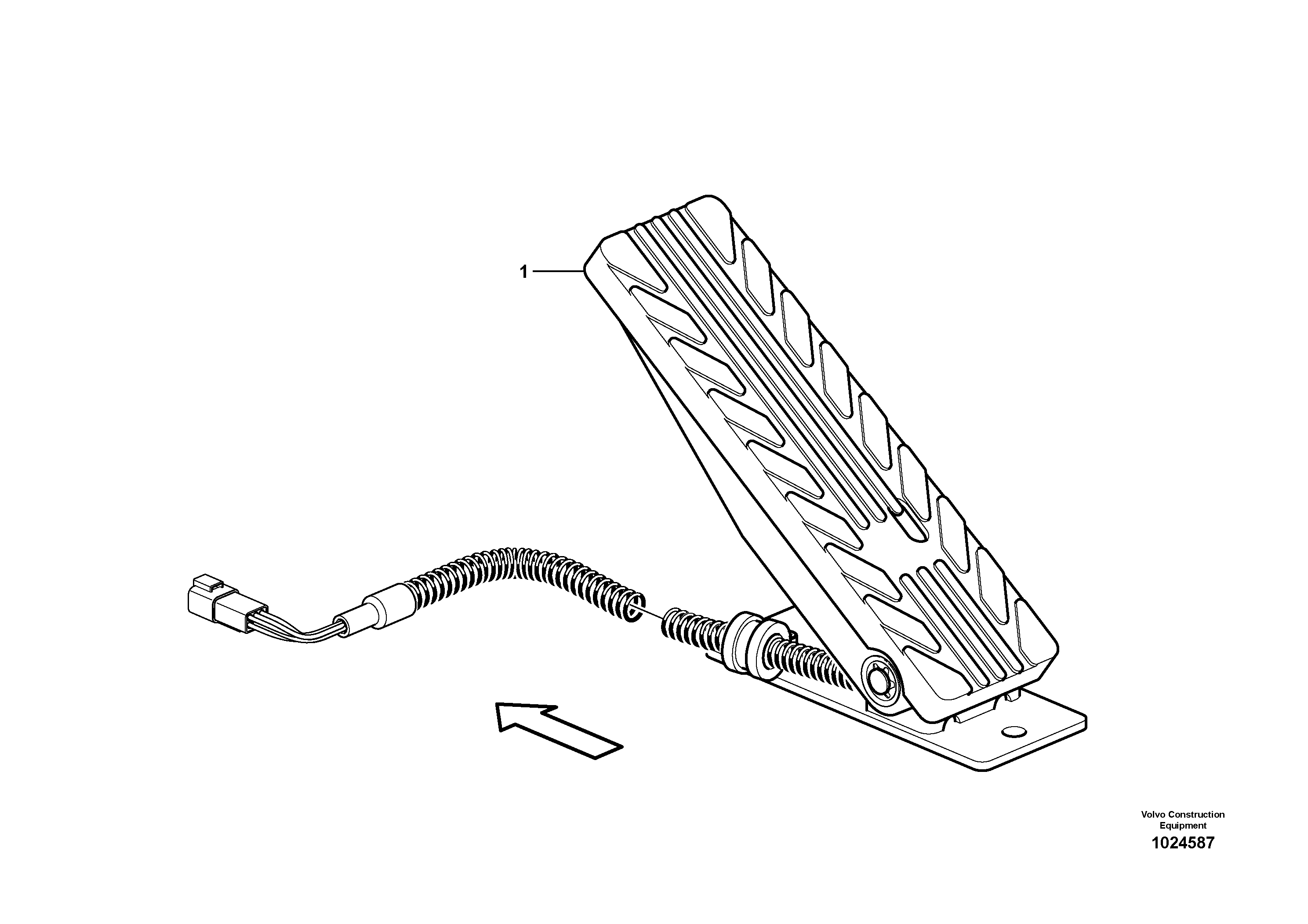 Схема запчастей Volvo L120F - 20938 Accelerator pedal L120F