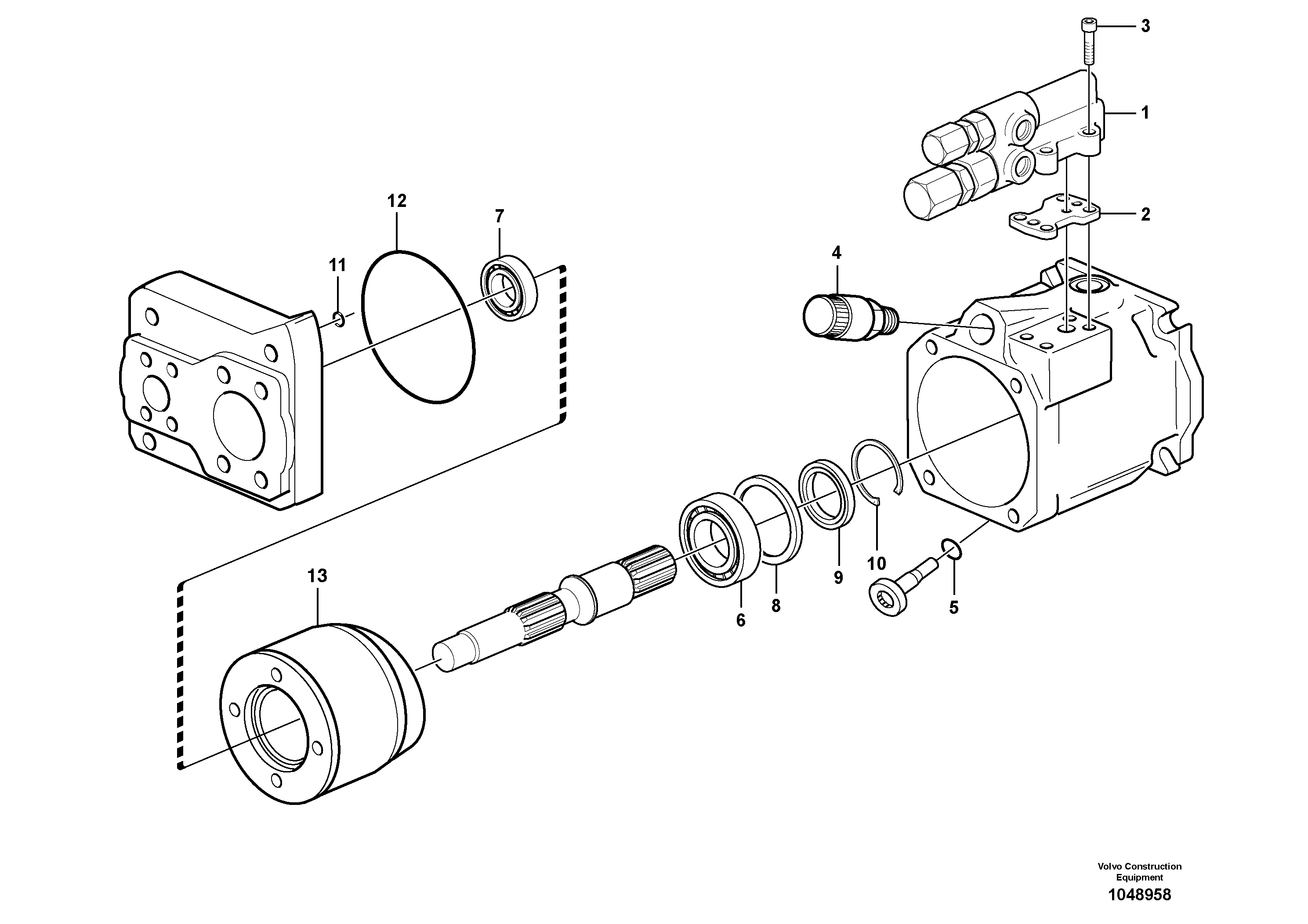 Схема запчастей Volvo L120F - 35220 Гидронасос (основной насос) L120F