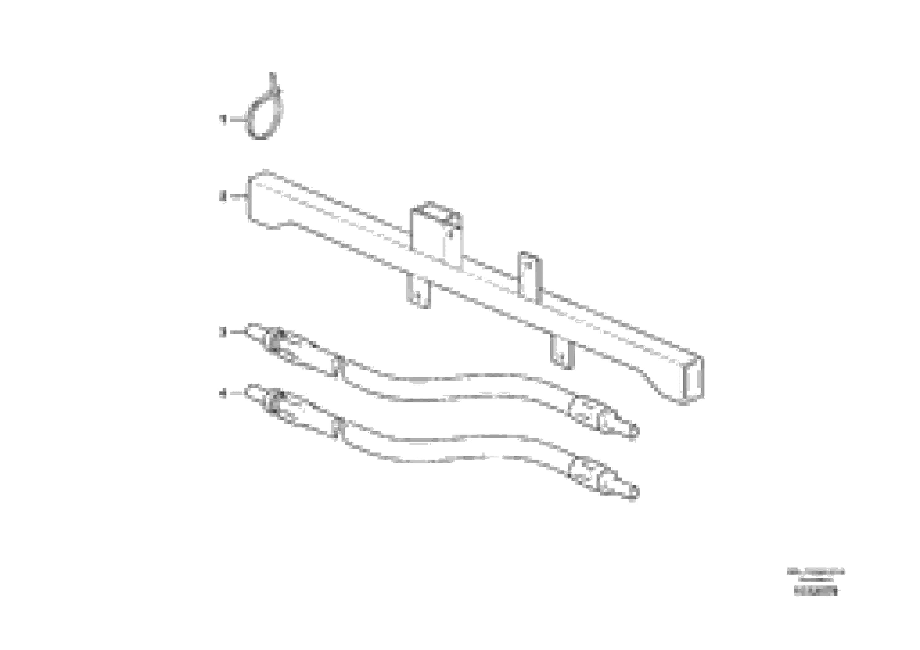 Схема запчастей Volvo L120F - 27585 Central lubrication, tool bar L120F