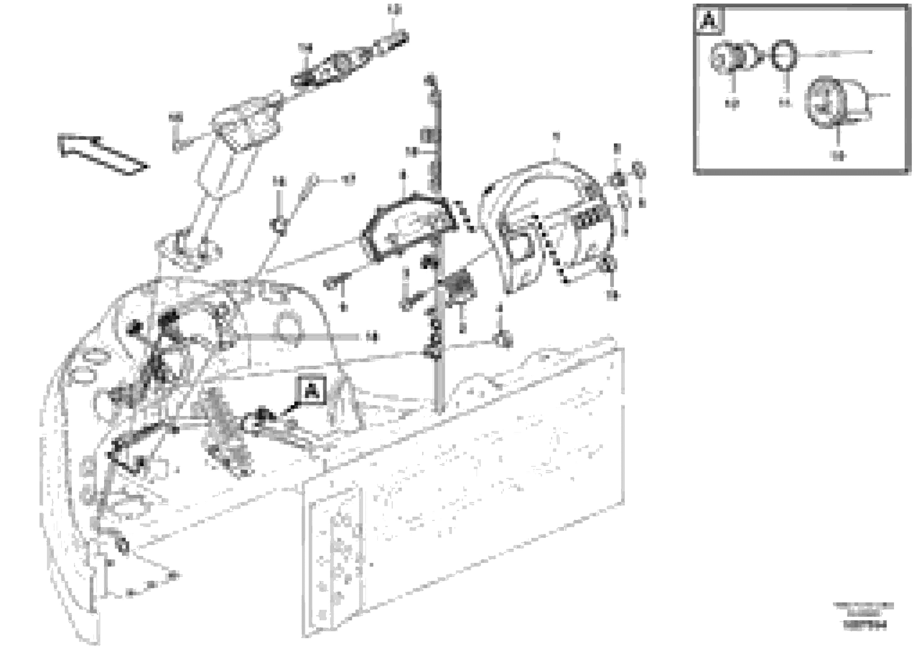 Схема запчастей Volvo L120F - 100434 Instrument panel L120F