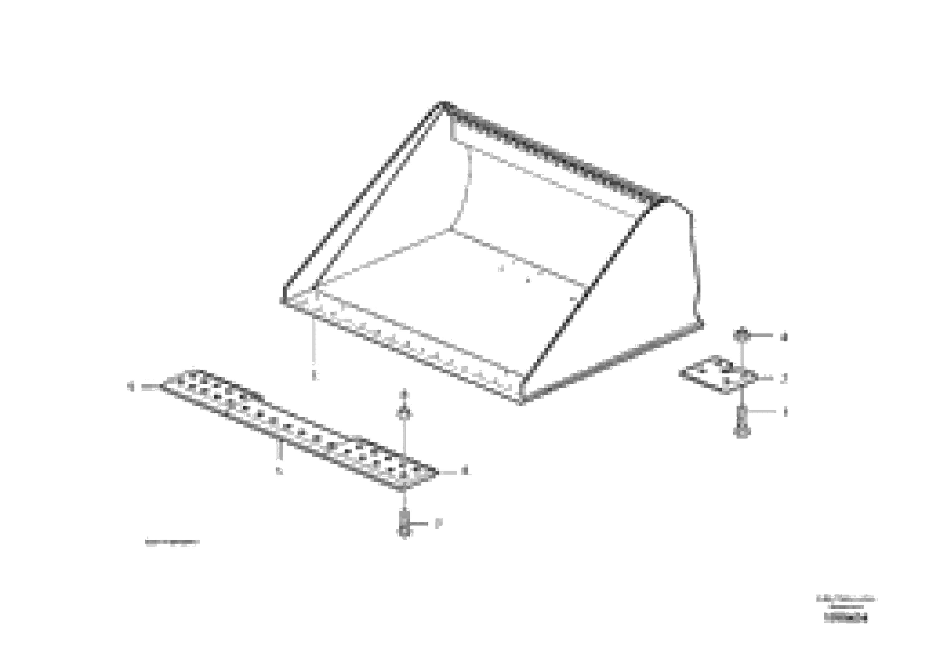 Схема запчастей Volvo L120F - 83911 Light materials bucket ATTACHMENTS ATTACHMENTS WHEEL LOADERS GEN. F