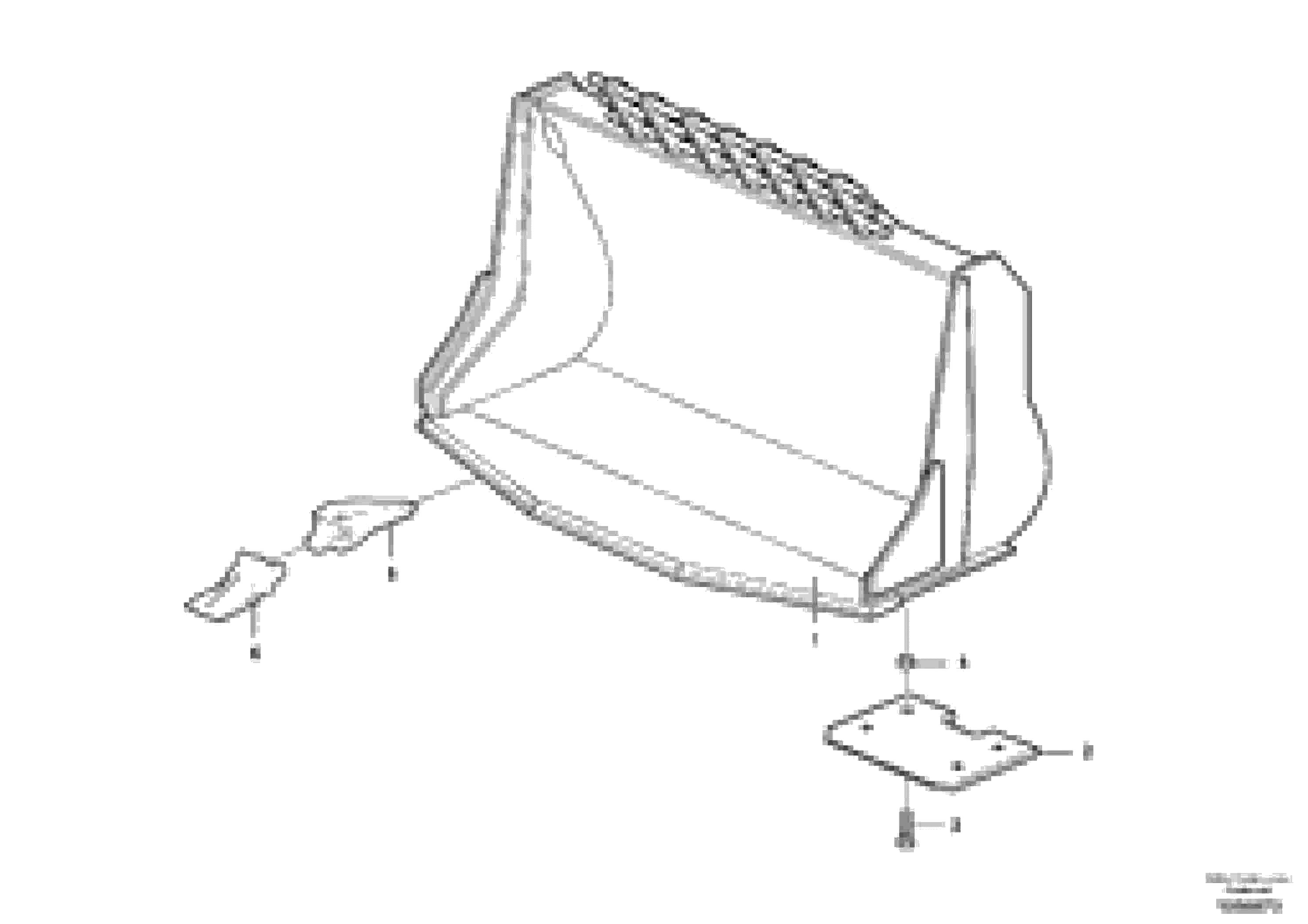 Схема запчастей Volvo L120F - 84623 Bucket, truncated vec lip with teeth ATTACHMENTS ATTACHMENTS WHEEL LOADERS GEN. F