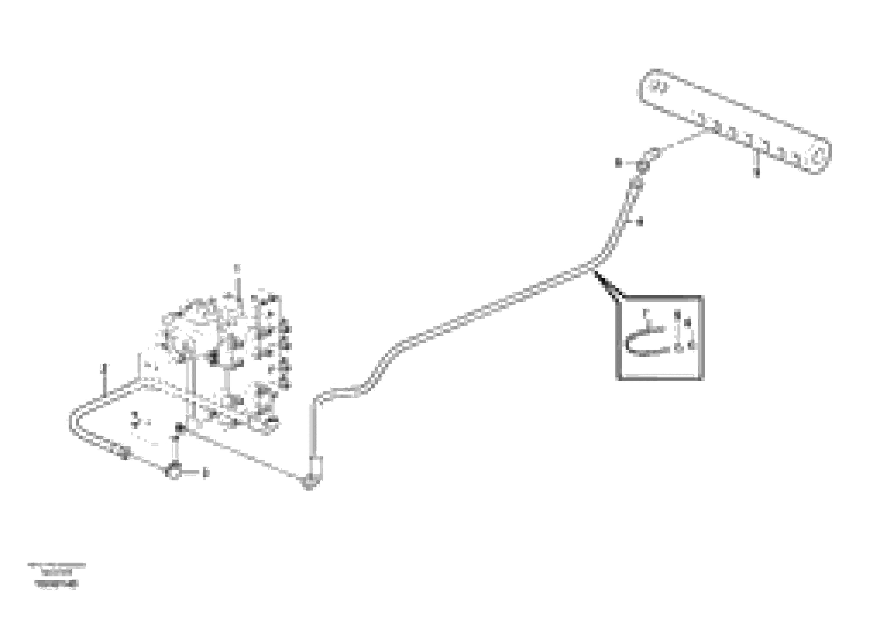 Схема запчастей Volvo L150F - 104226 Draining line - control valve L150F