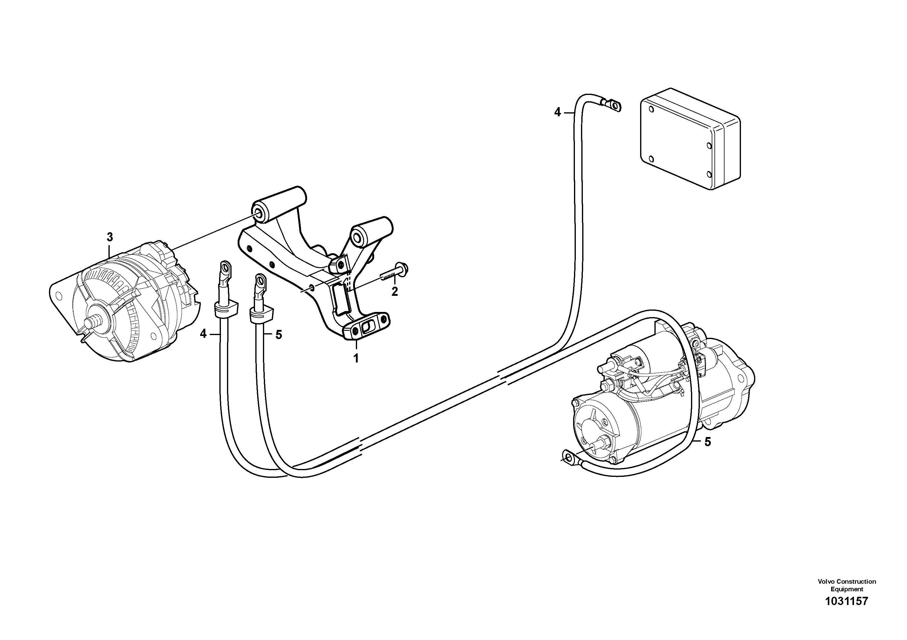 Схема запчастей Volvo L150F - 57728 Alternator bracket L150F