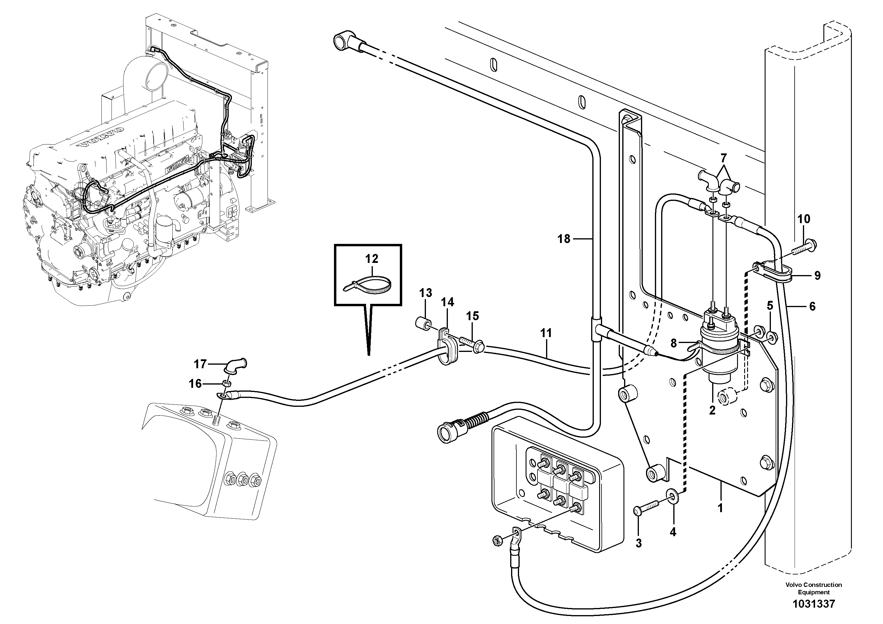 Схема запчастей Volvo L150F - 22114 Pre-heating relay L150F