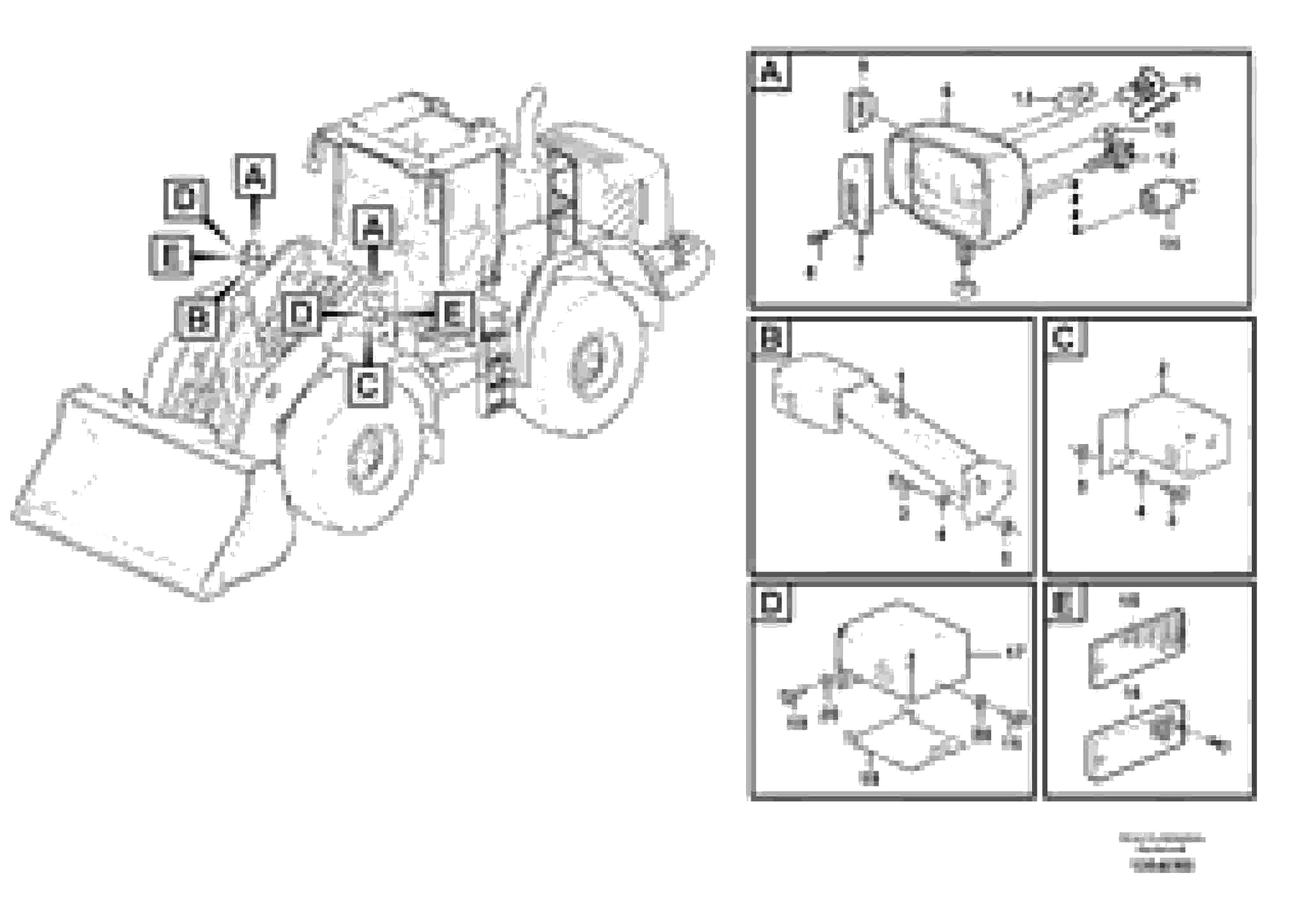 Схема запчастей Volvo L150F - 63803 Lighting, front L150F