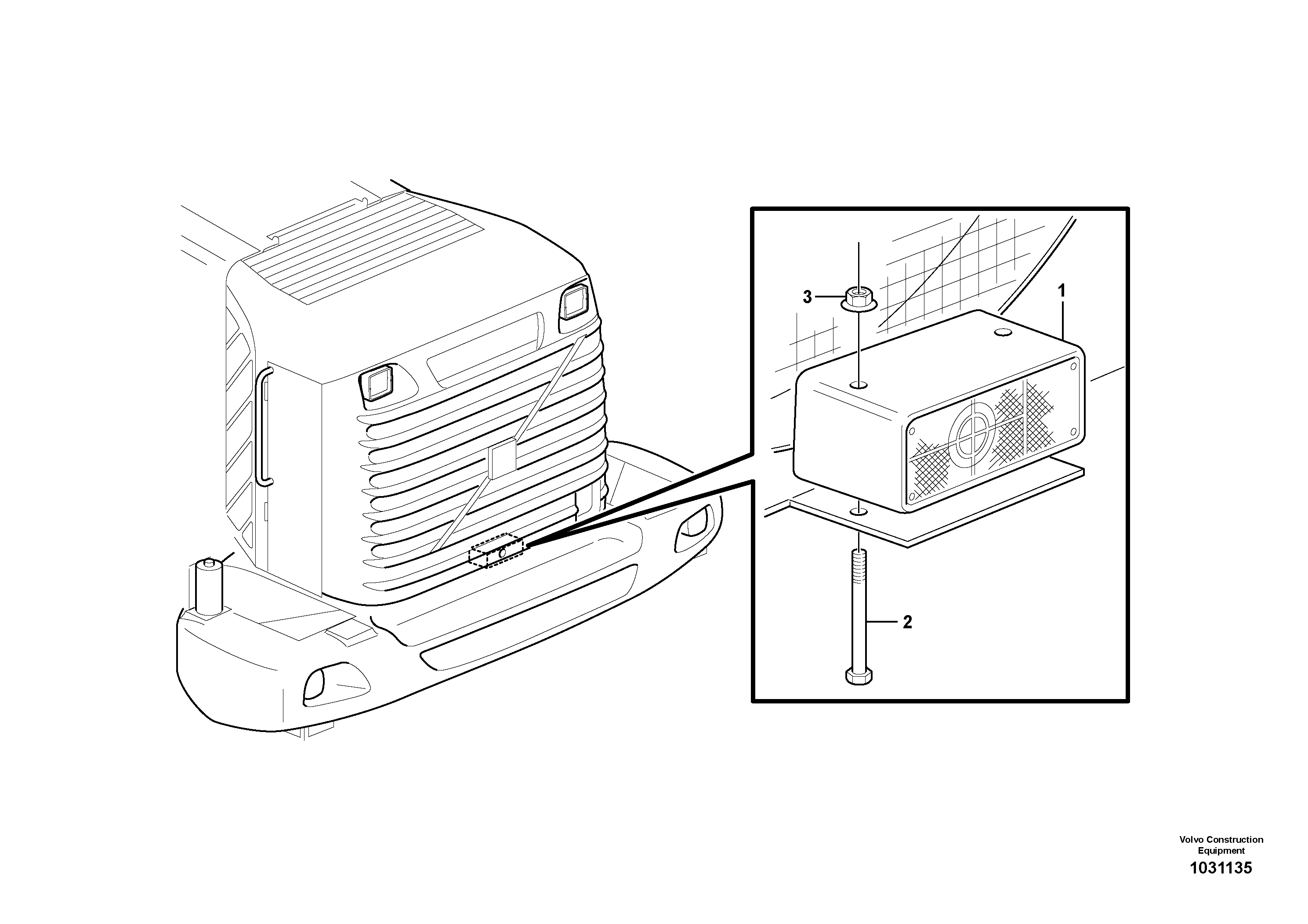 Схема запчастей Volvo L150F - 22351 Back-up warning unit L150F