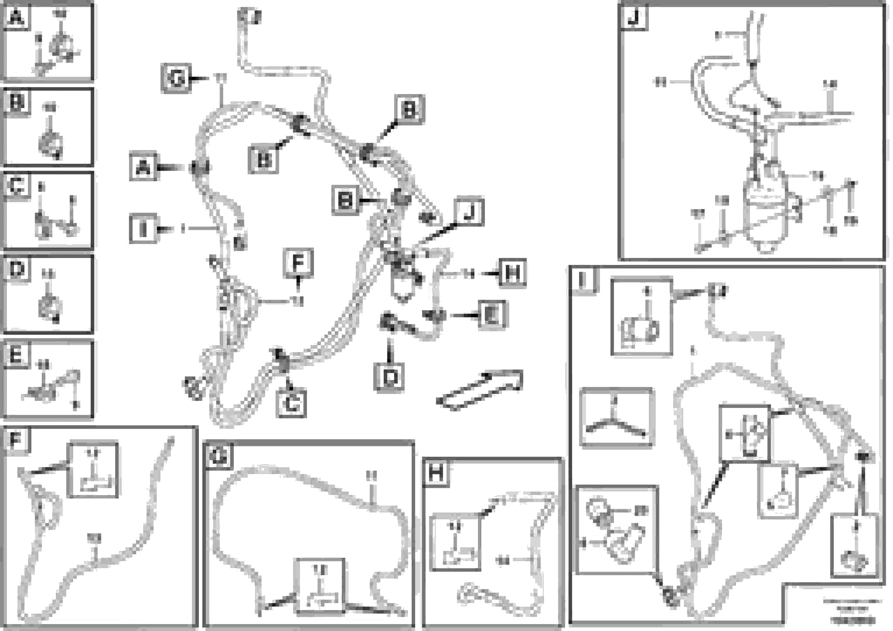 Схема запчастей Volvo L150F - 104188 Cable harness, secondary steering system L150F