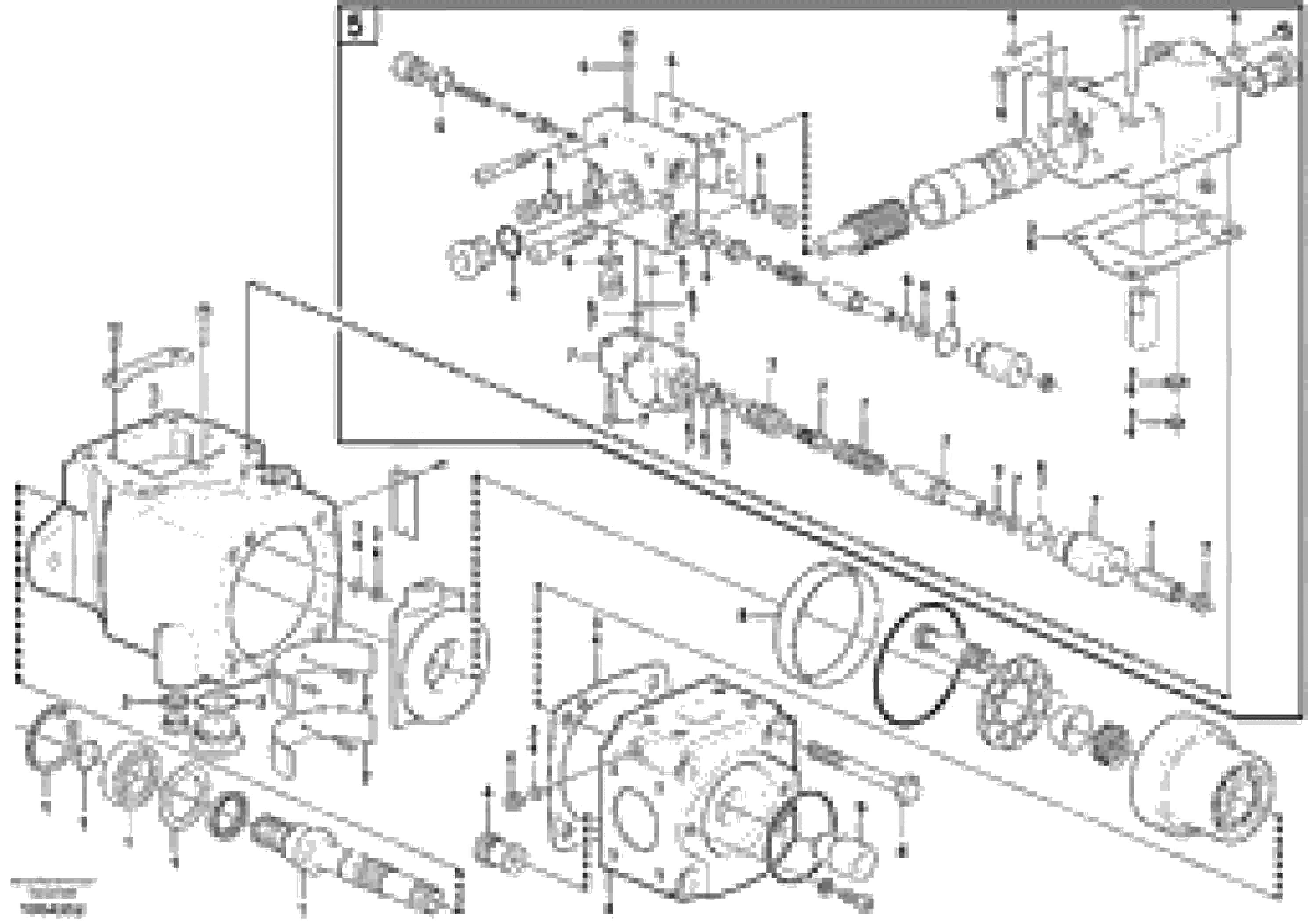 Схема запчастей Volvo L150F - 44869 Гидронасос (основной насос) L150F