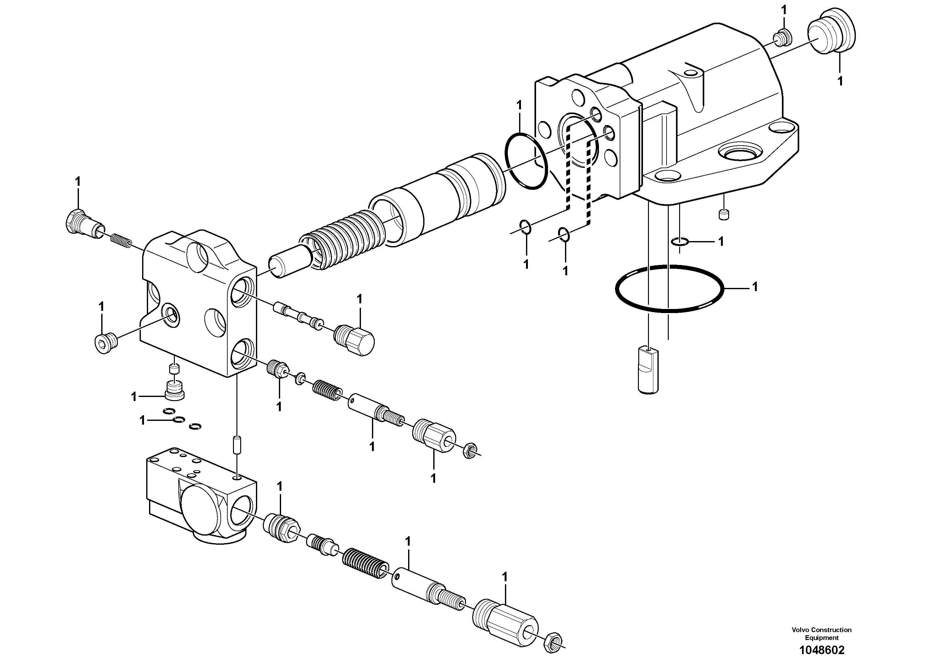 Схема запчастей Volvo L150F - 56634 Compensator L150F