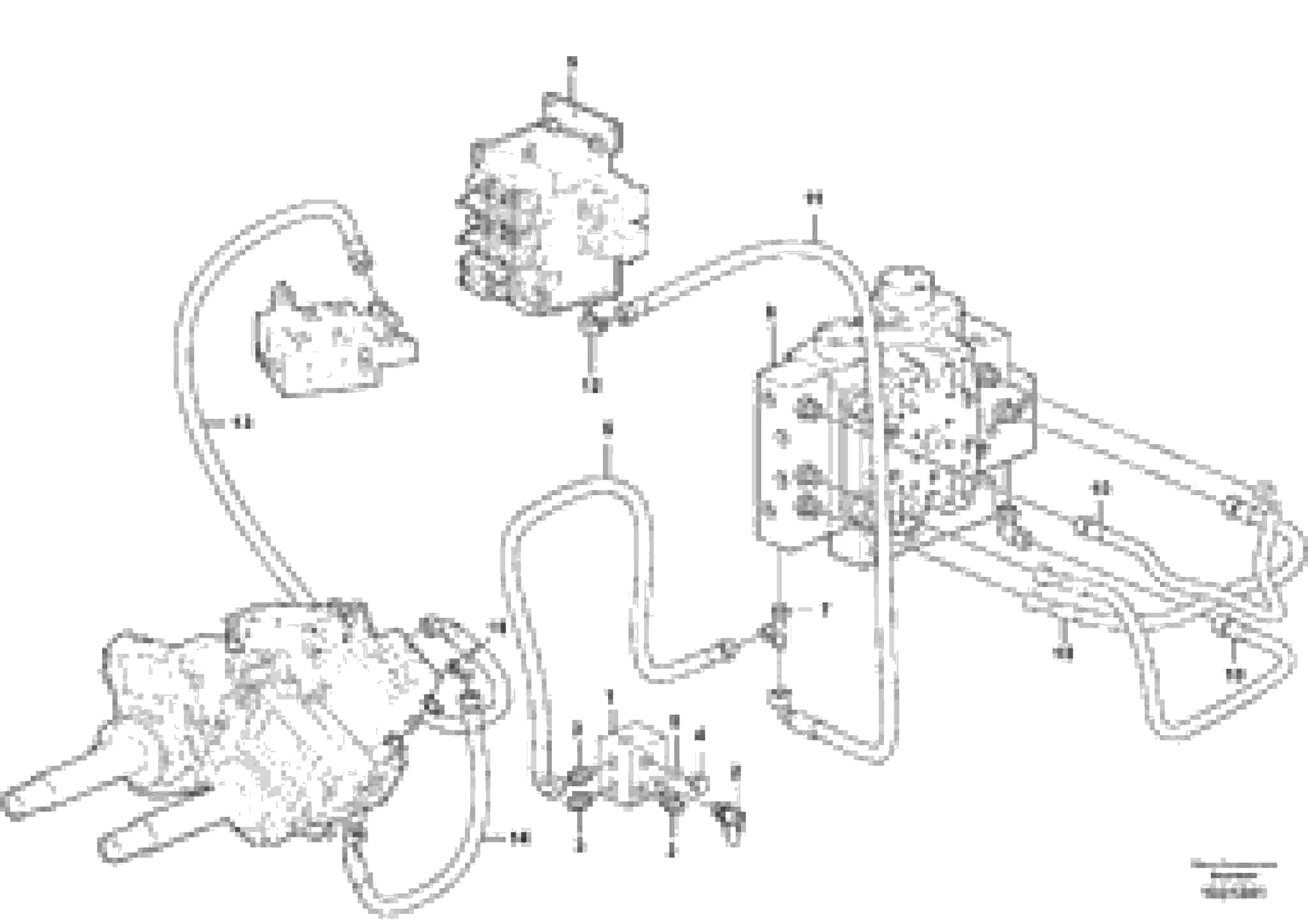 Схема запчастей Volvo L150F - 67707 Servo - hydraulic, hydraulic lines L150F