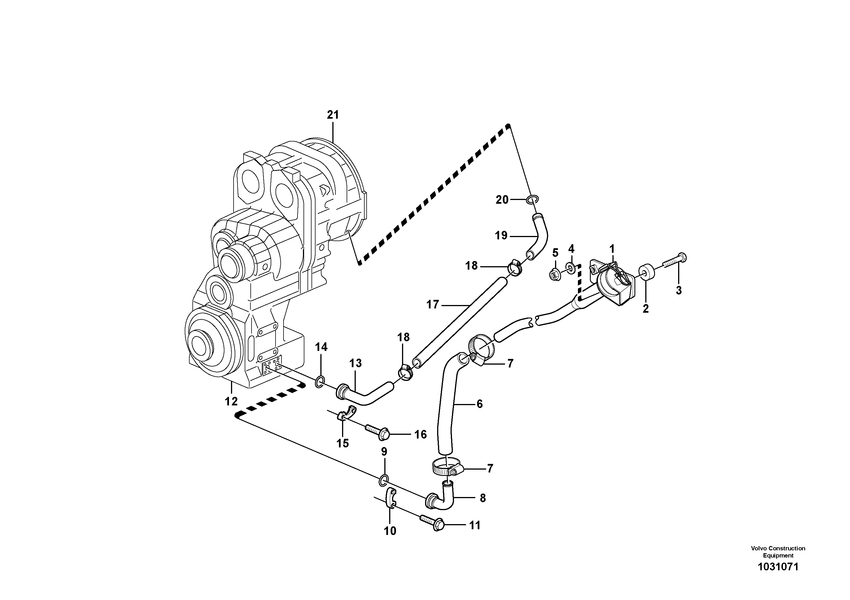 Схема запчастей Volvo L150F - 84262 Oilfiller L150F