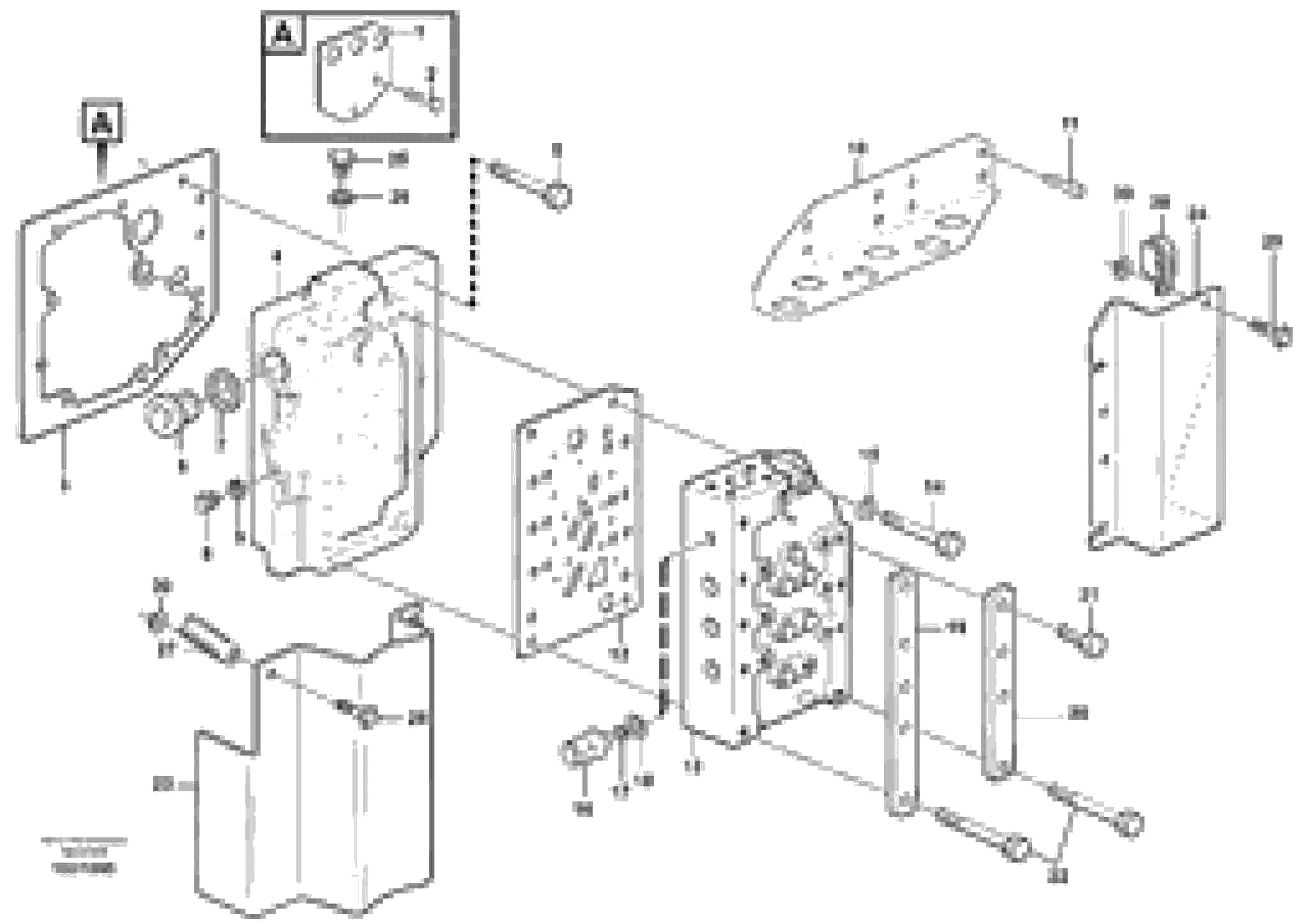 Схема запчастей Volvo L150F - 85116 Range selector valve with fitting parts L150F