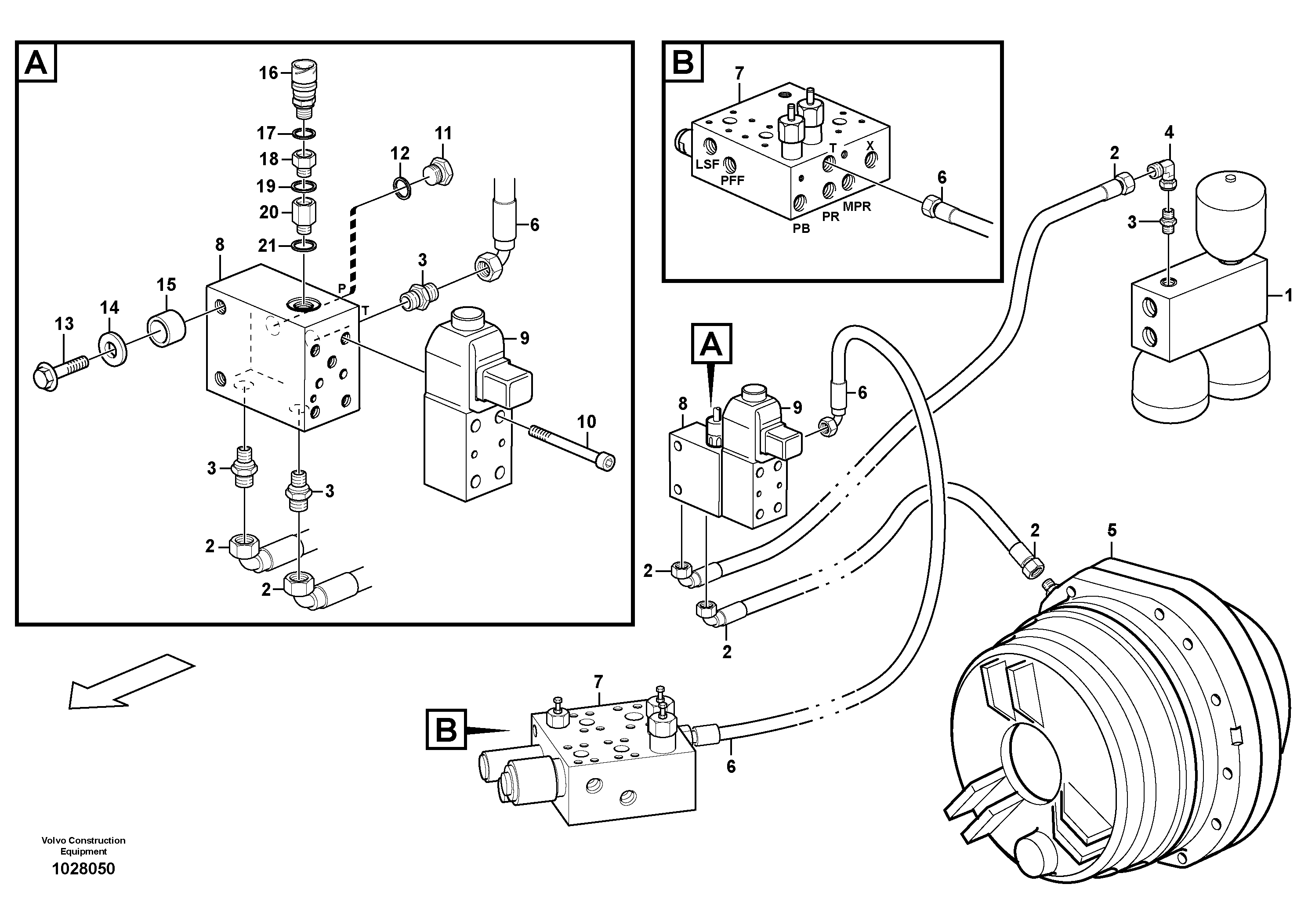 Схема запчастей Volvo L150F - 29437 Parking brake L150F