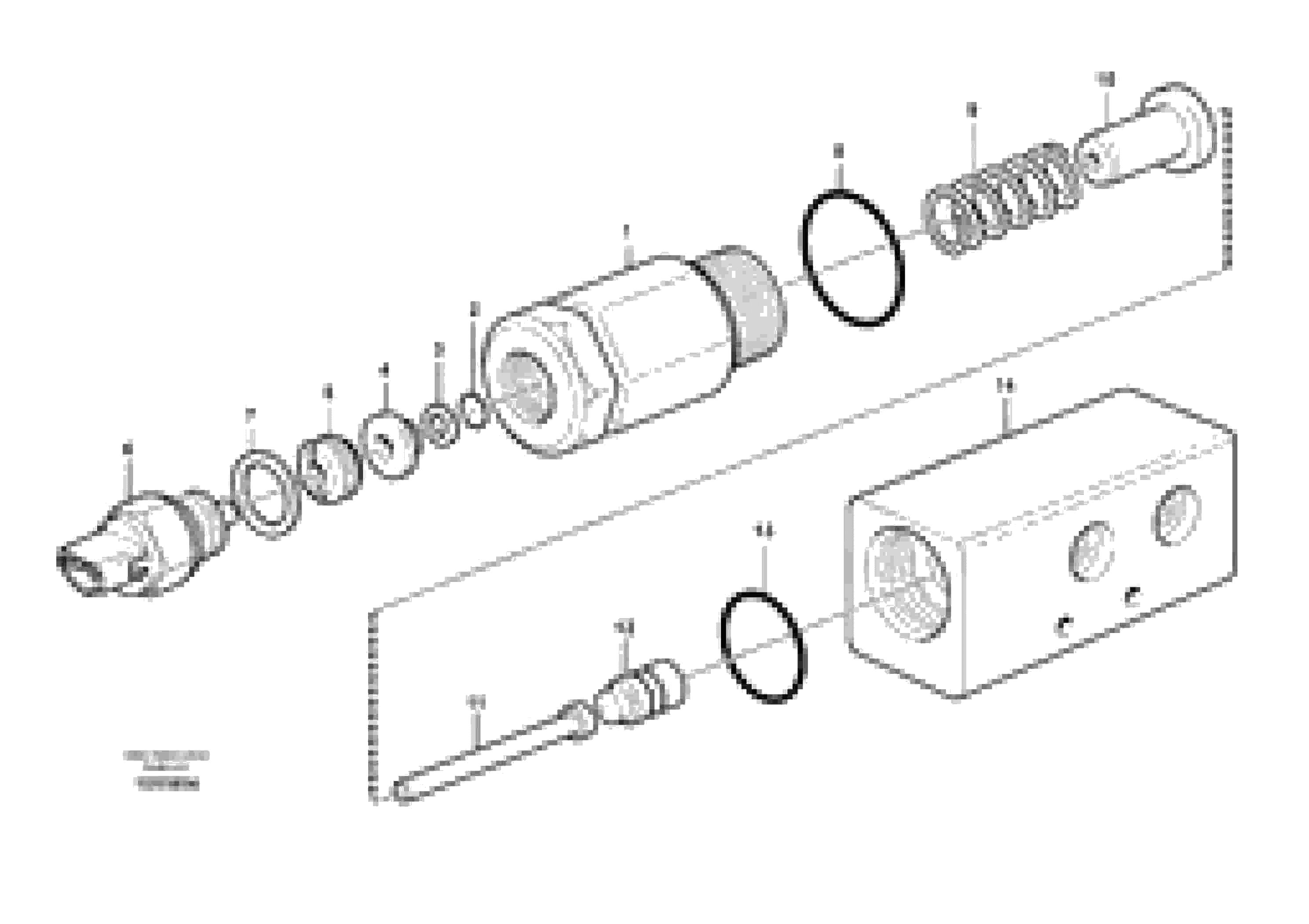 Схема запчастей Volvo L180F - 101736 Pressure monitor L180F