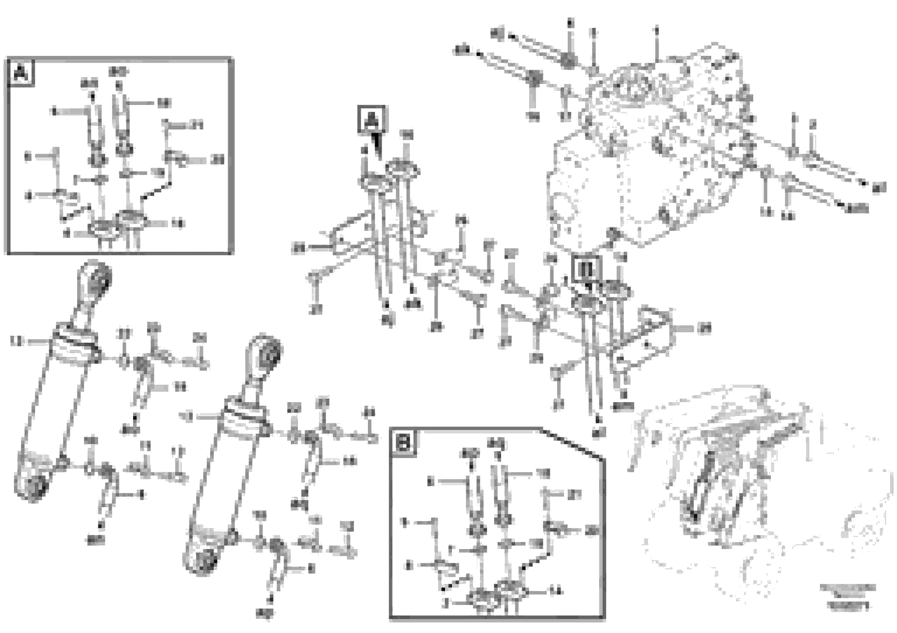 Схема запчастей Volvo L180F - 86371 Working hydraulics, tilt function L180F HL HIGH-LIFT