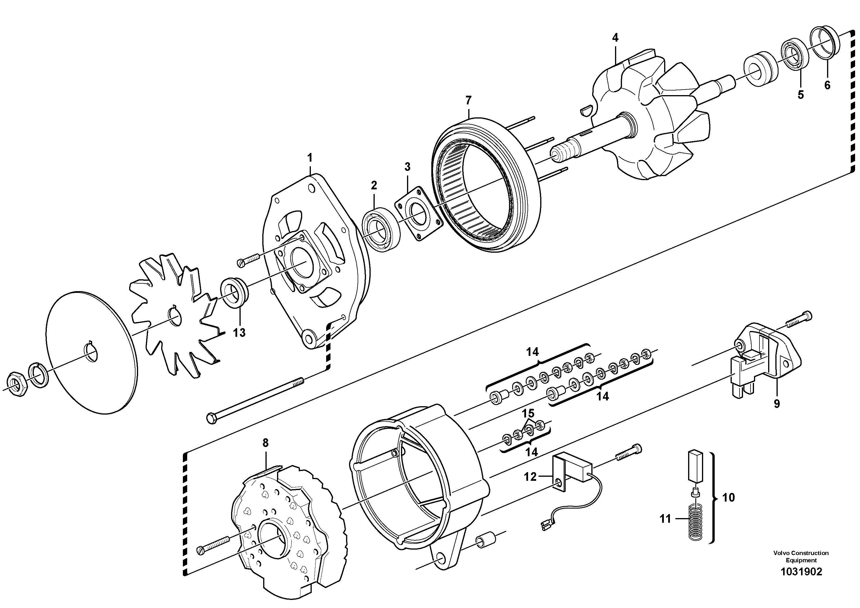 Схема запчастей Volvo L180F - 86762 Alternator, 80A L180F HL HIGH-LIFT