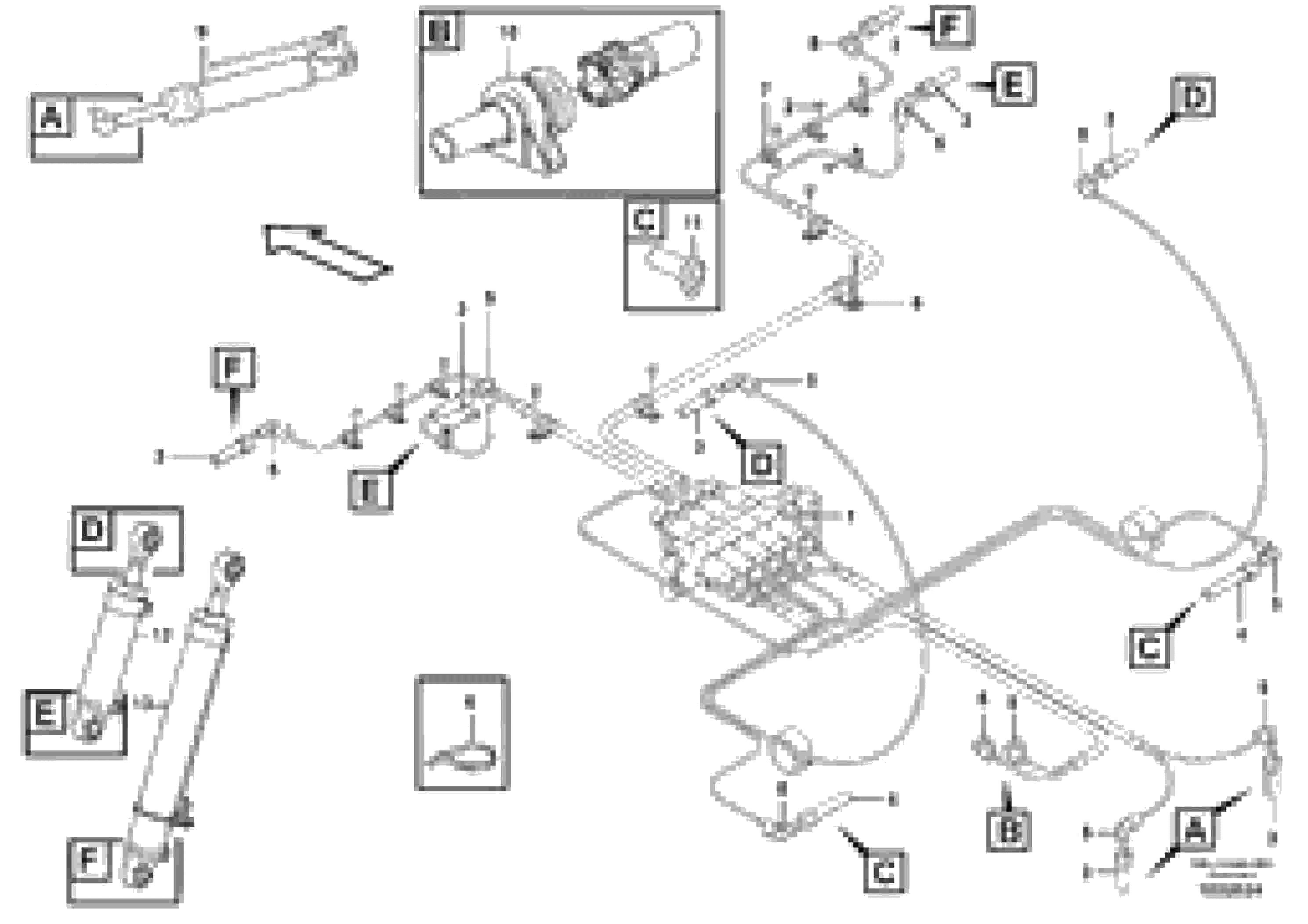 Схема запчастей Volvo L180F - 91145 Distribution block, B2 L180F HL HIGH-LIFT