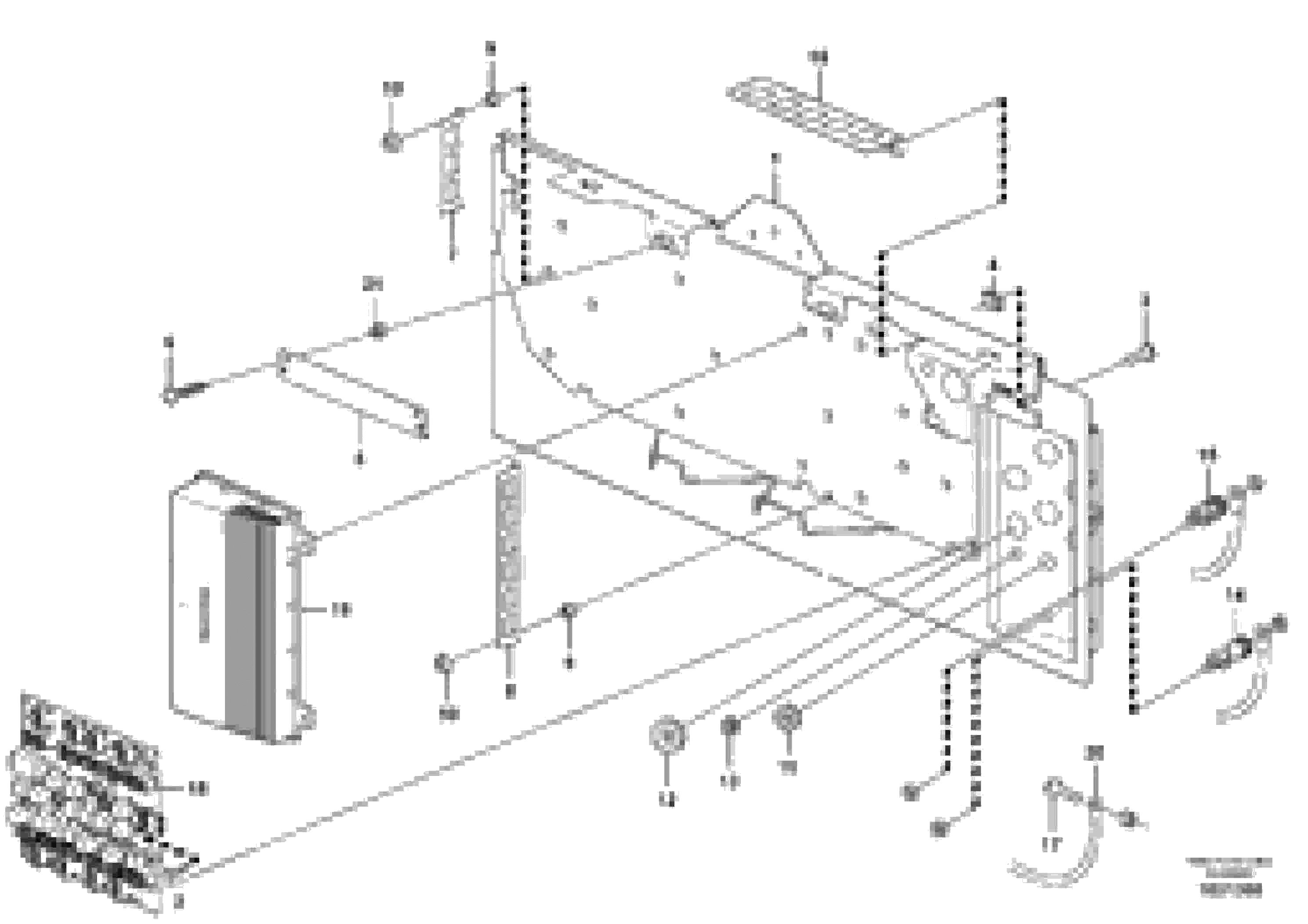 Схема запчастей Volvo L180F - 96747 Electrical distribution box L180F HL HIGH-LIFT