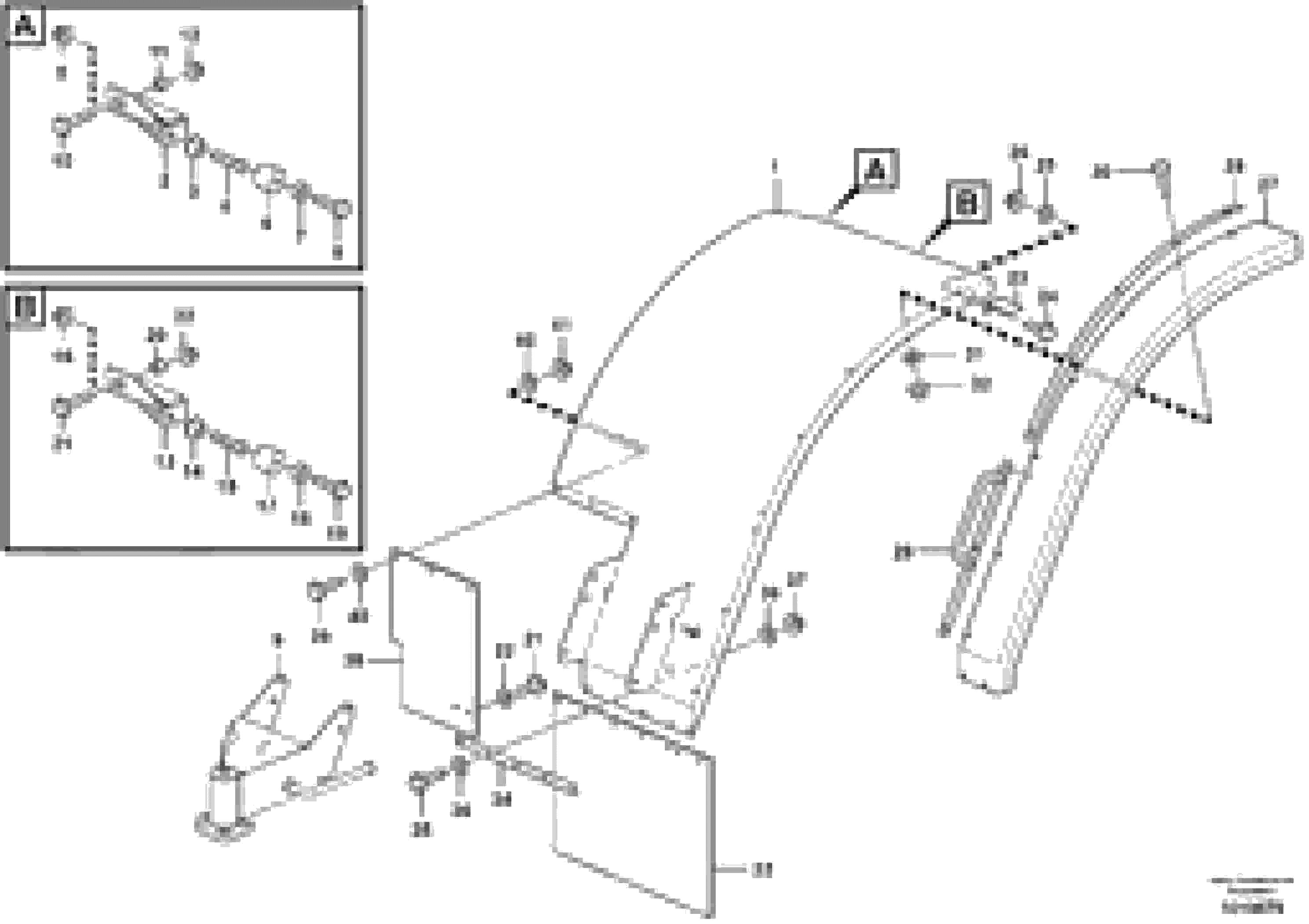 Схема запчастей Volvo L180F - 88560 Swing out rear mudguards L180F HL HIGH-LIFT