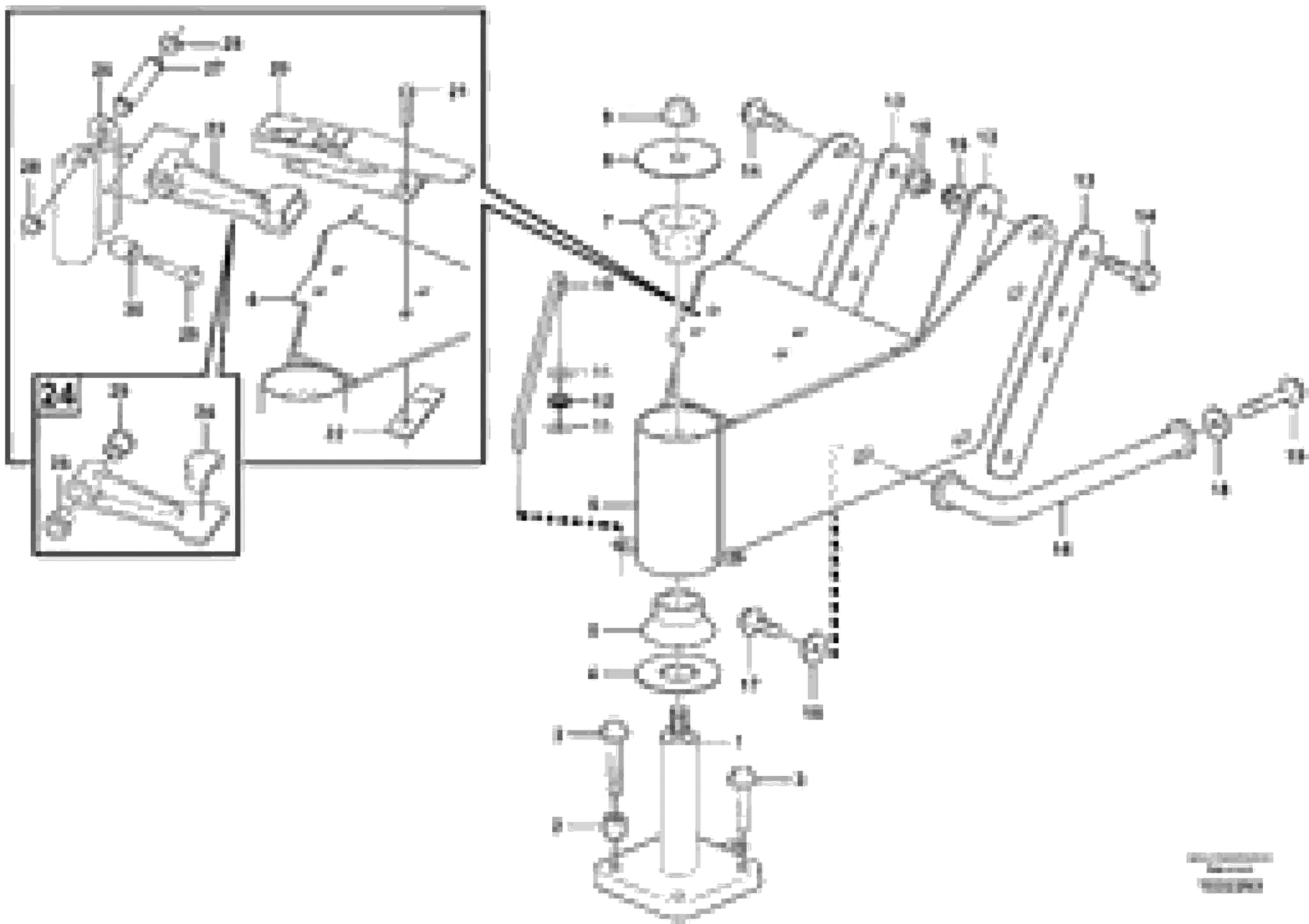 Схема запчастей Volvo L220F - 34592 Hinge L220F