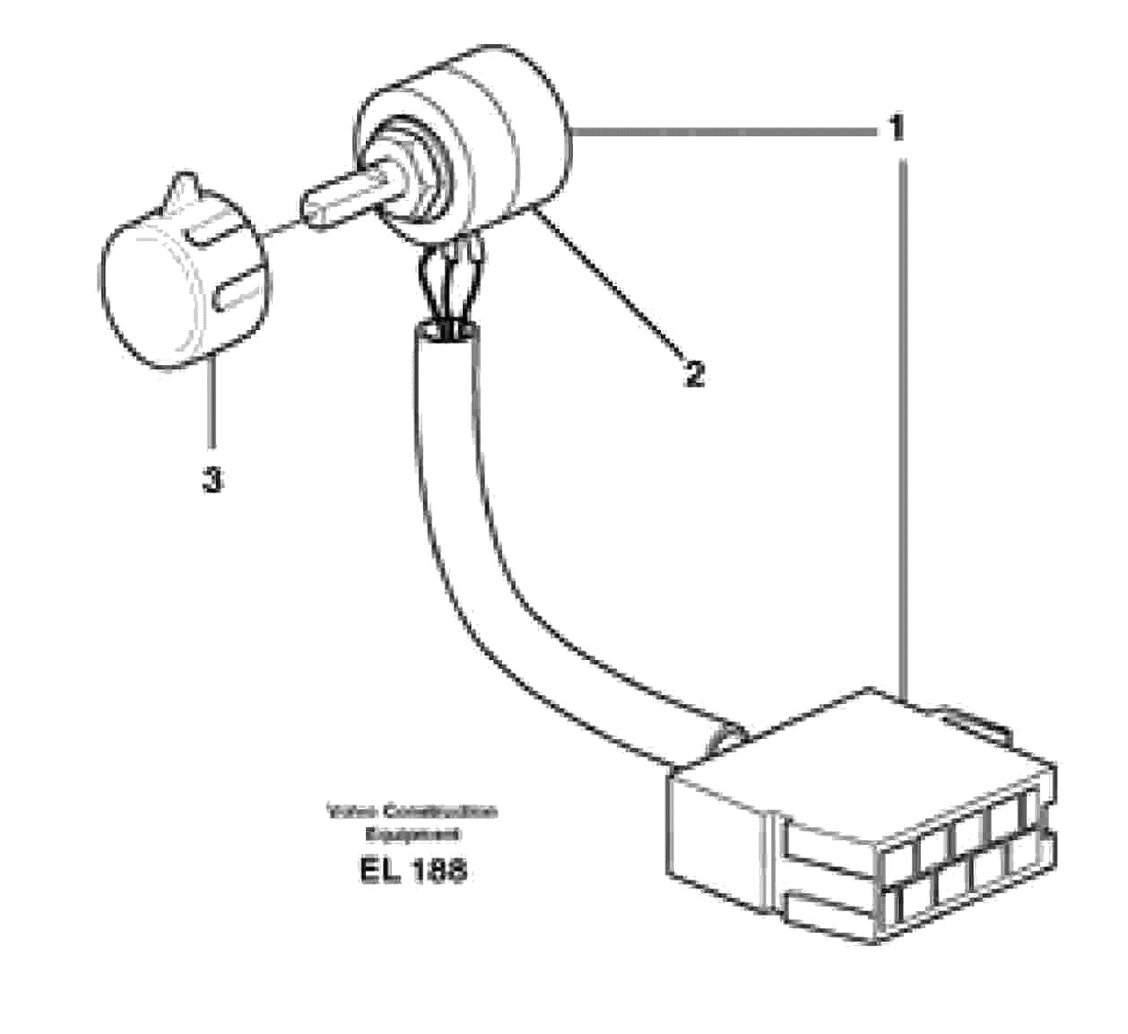 Схема запчастей Volvo L220F - 56597 Hand throttle control L220F