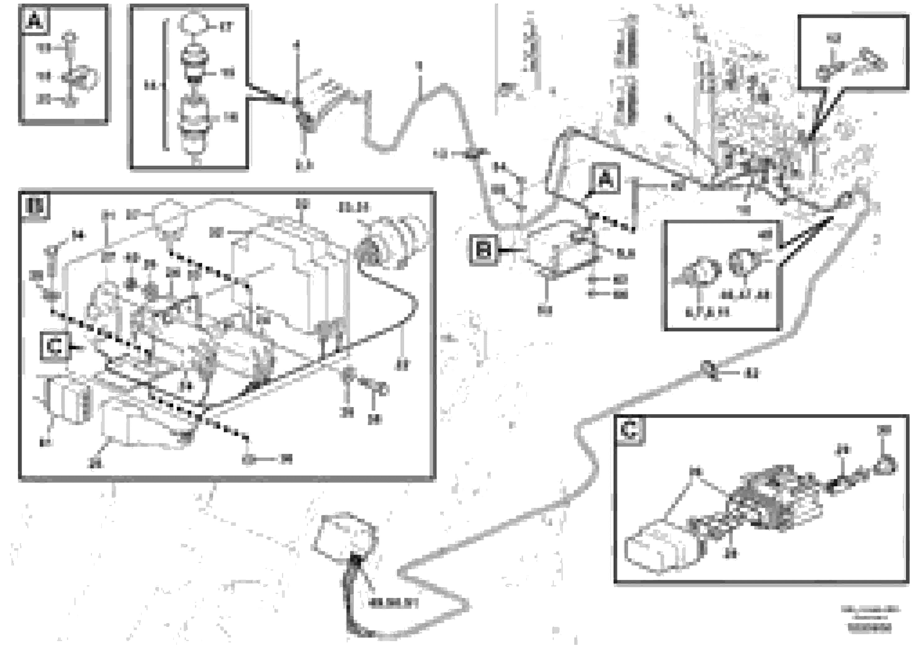 Схема запчастей Volvo L220F - 104525 Cable harness, log pusher L220F