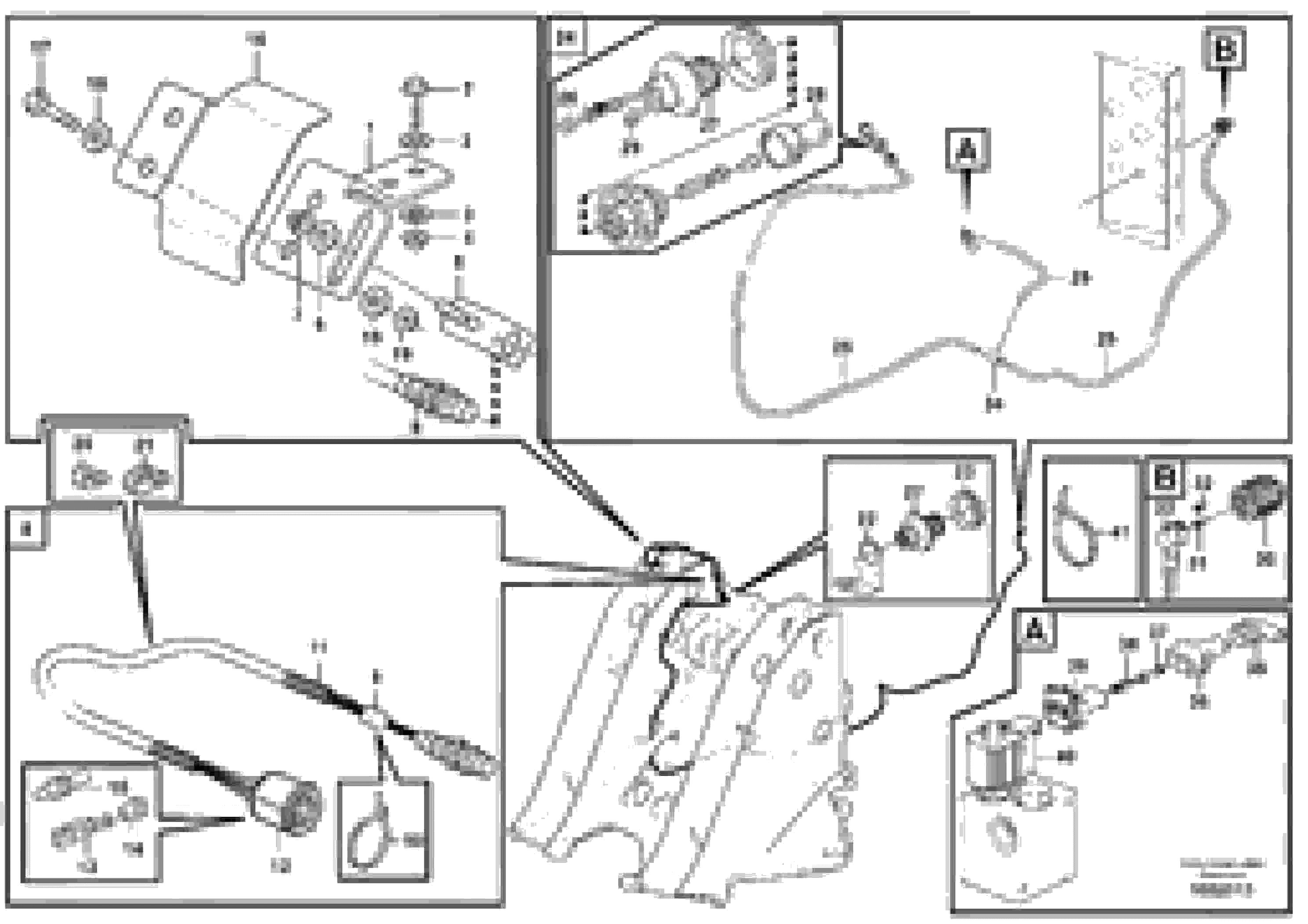 Схема запчастей Volvo L220F - 106558 Cable Harness, return to dig L220F