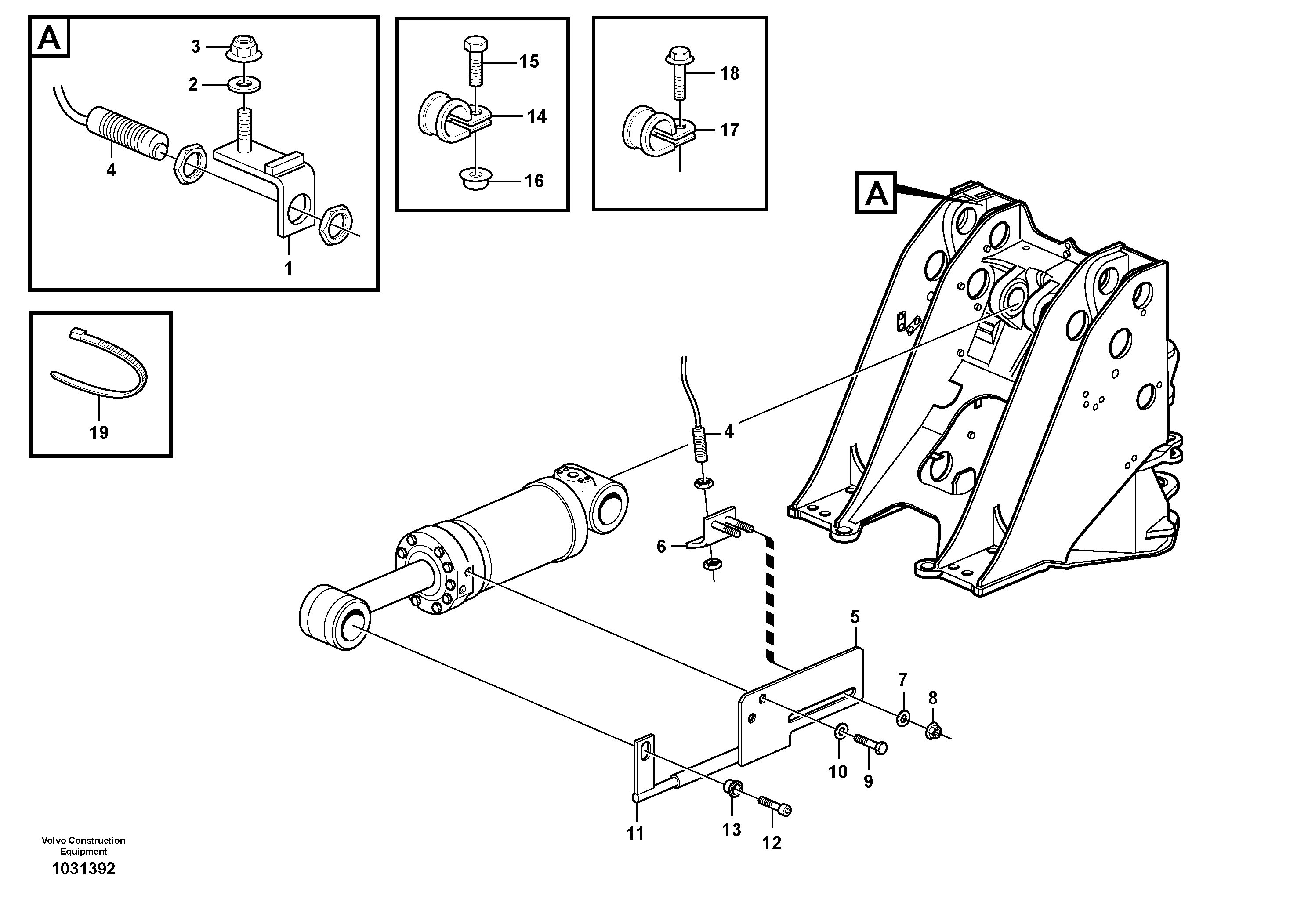 Схема запчастей Volvo L220F - 81883 Bucket positioner and boom kickout L220F