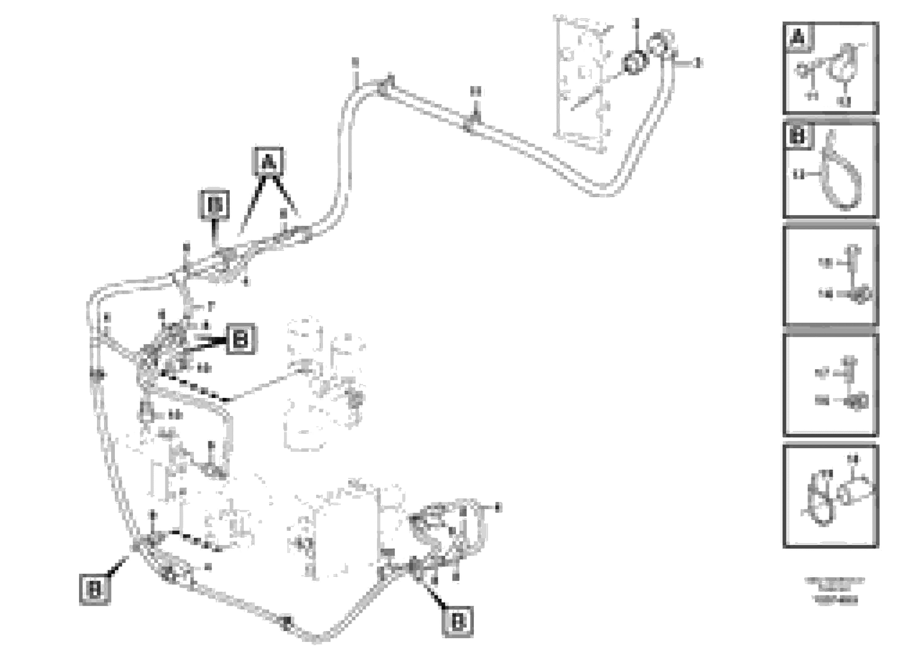 Схема запчастей Volvo L220F - 94600 Cable harness, under cab L220F