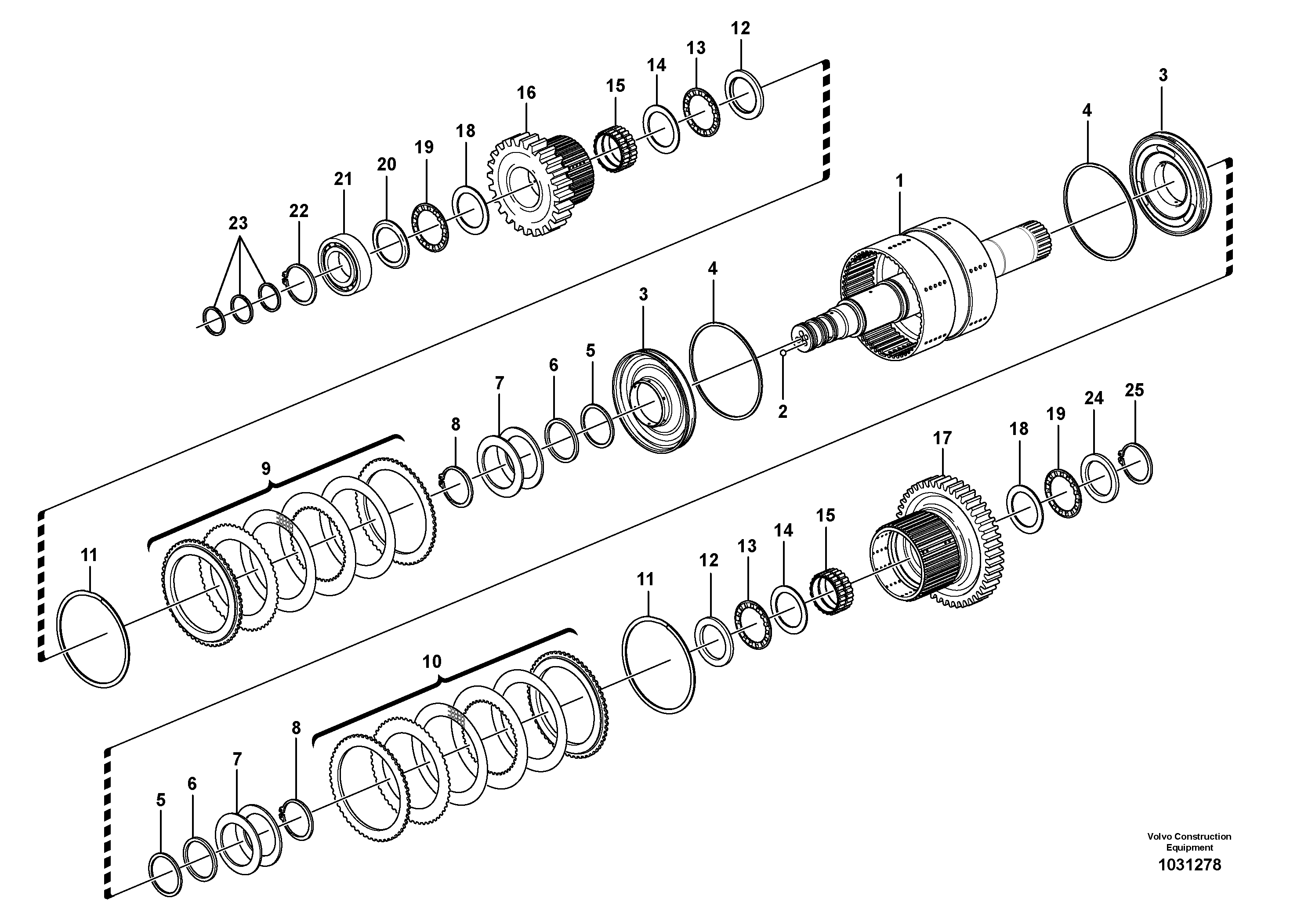 Схема запчастей Volvo L220F - 65019 Hydraulic clutch, 3rd / 4th speed L220F