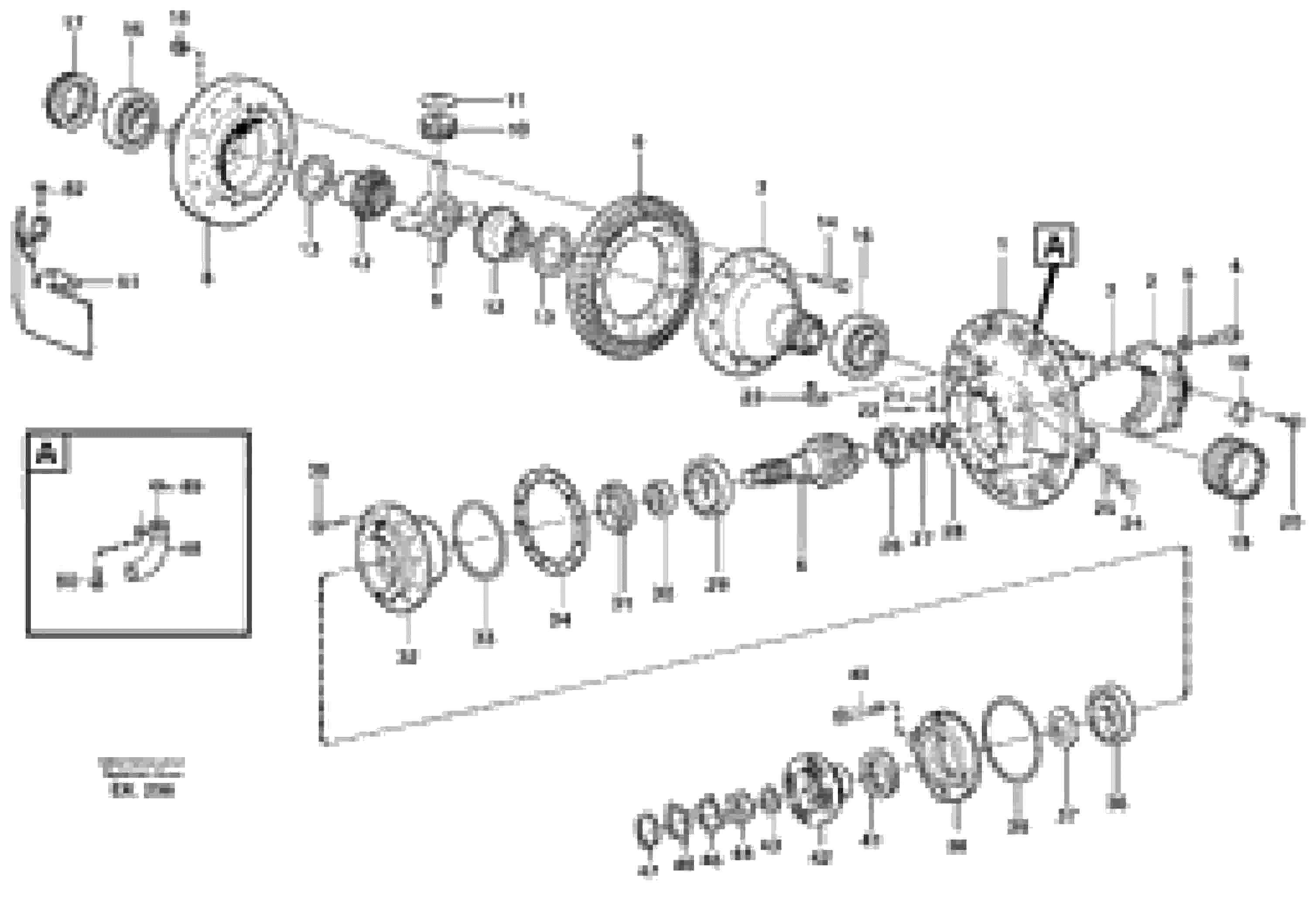 Схема запчастей Volvo L220F - 105473 Final drive, front L220F