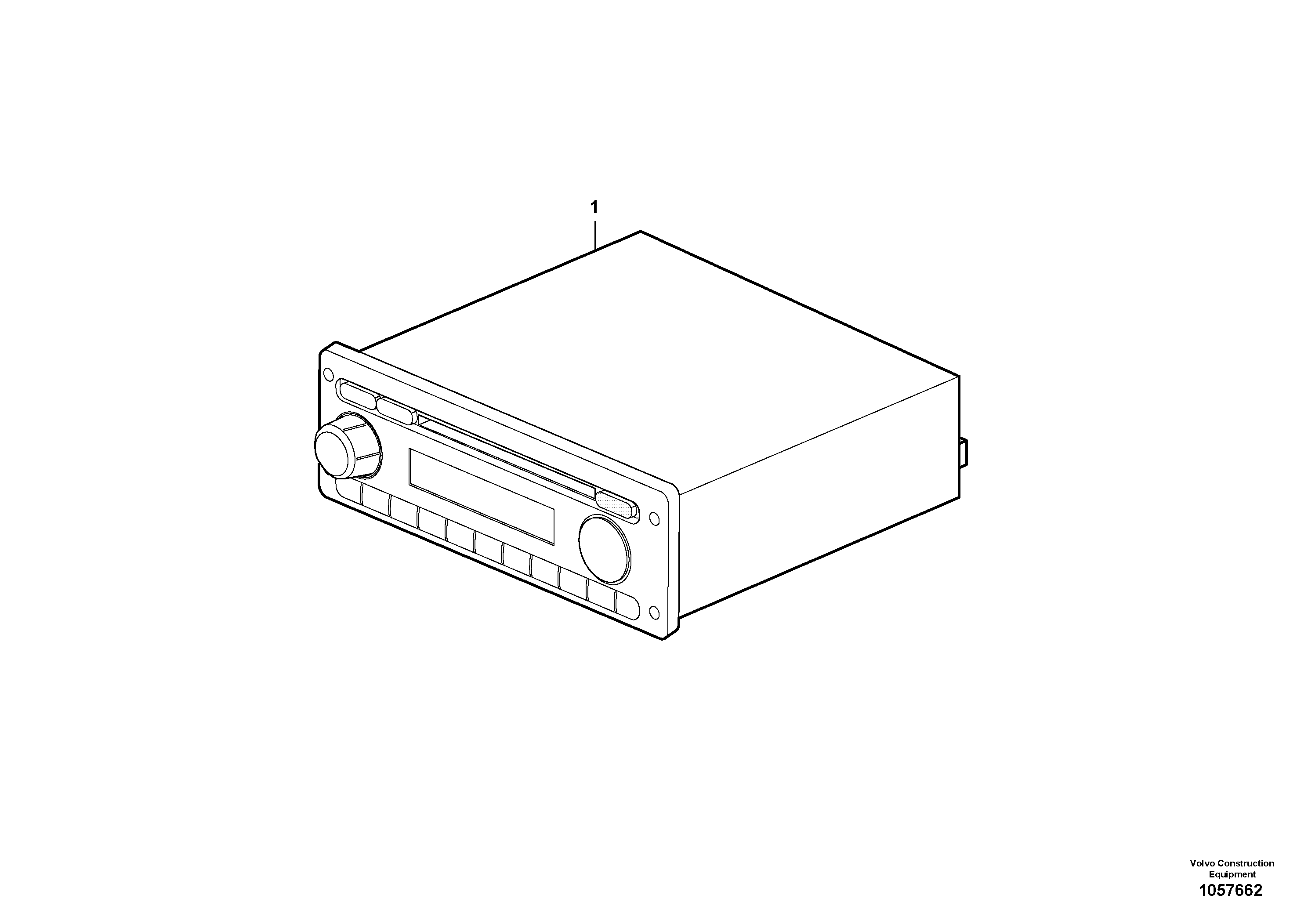 Схема запчастей Volvo L150G - 103797 Radio kit L150G