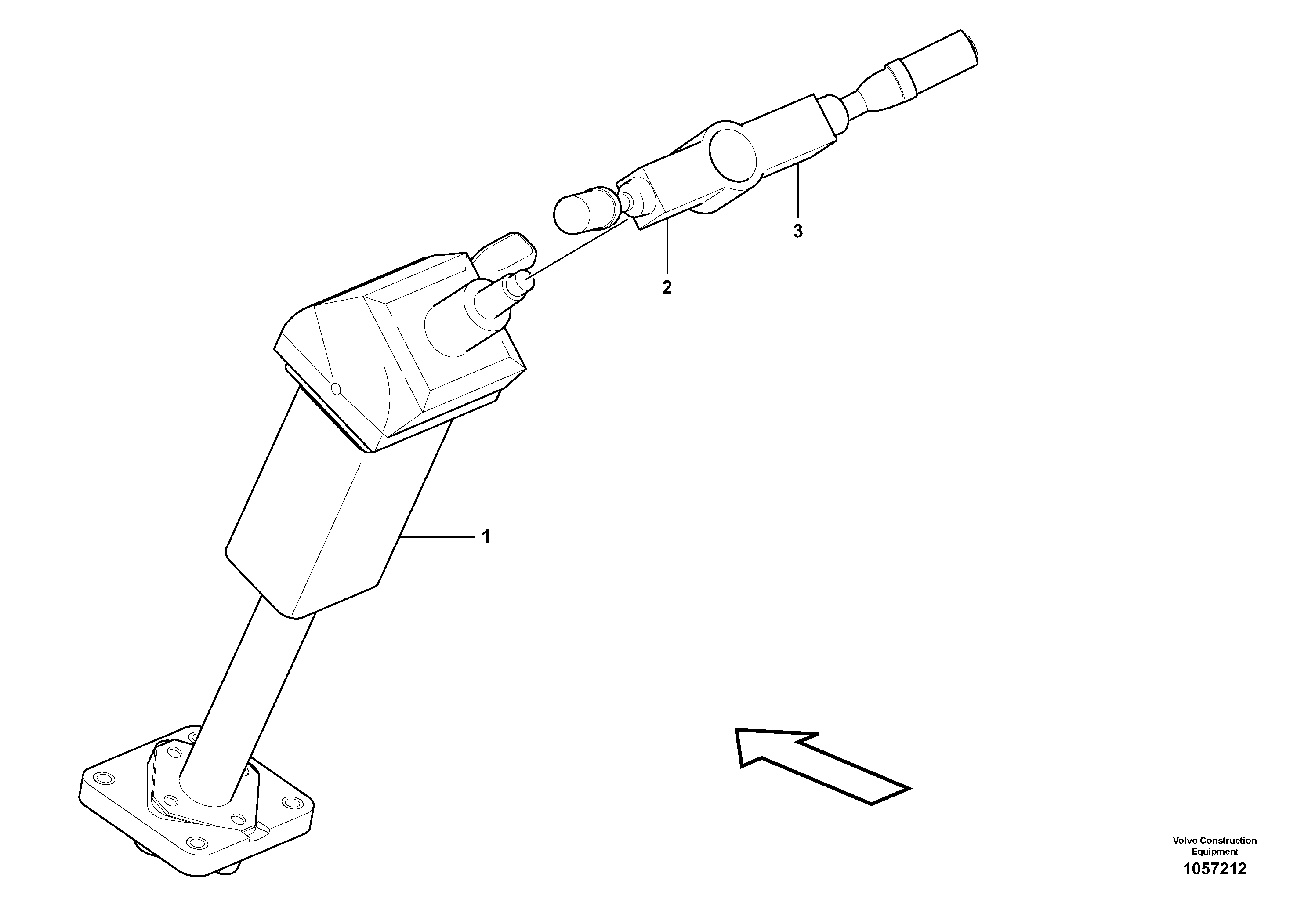 Схема запчастей Volvo L150G - 103802 Steering column with fitting parts L150G