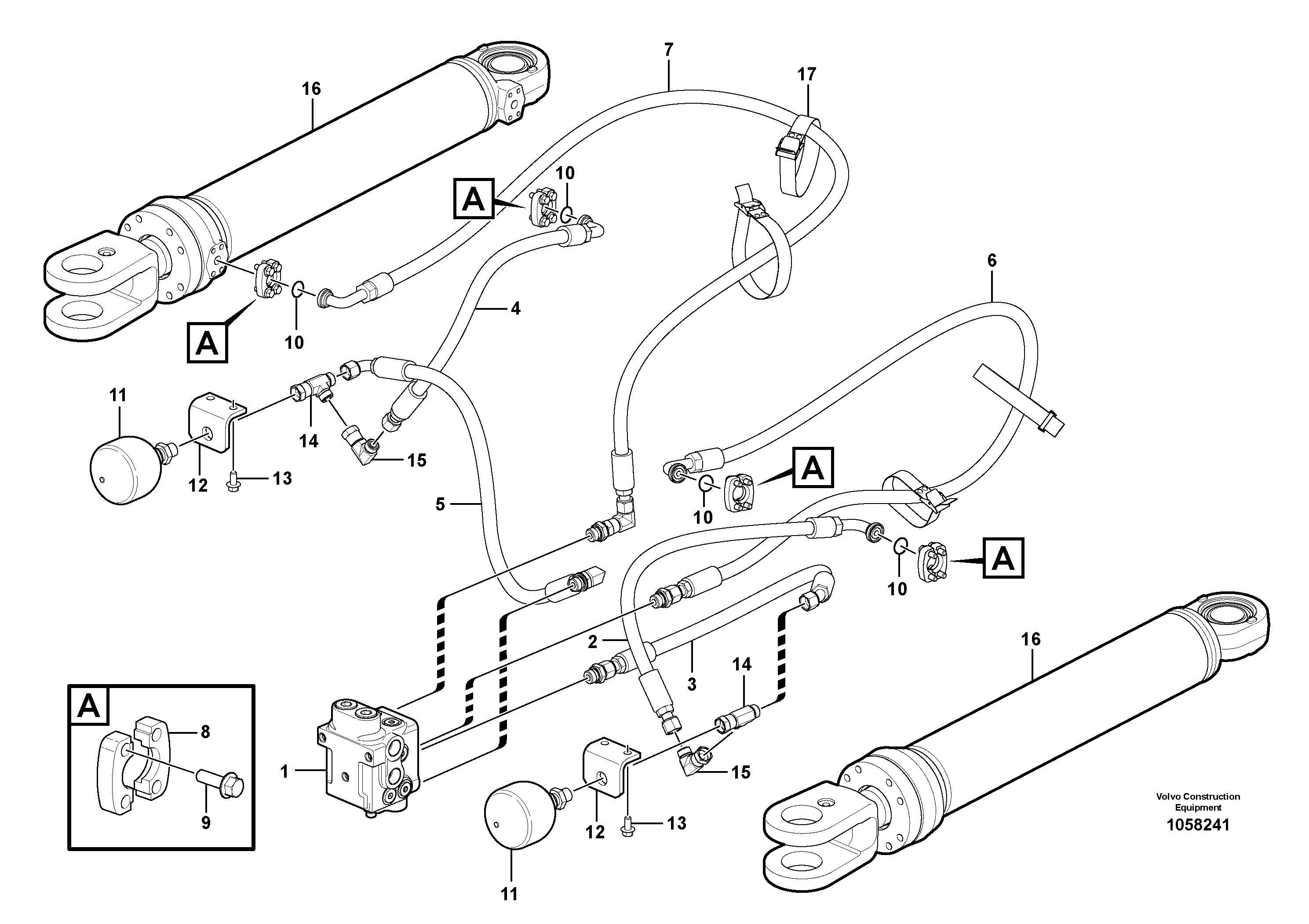 Схема запчастей Volvo L150G - 103801 Рулевая система L150G