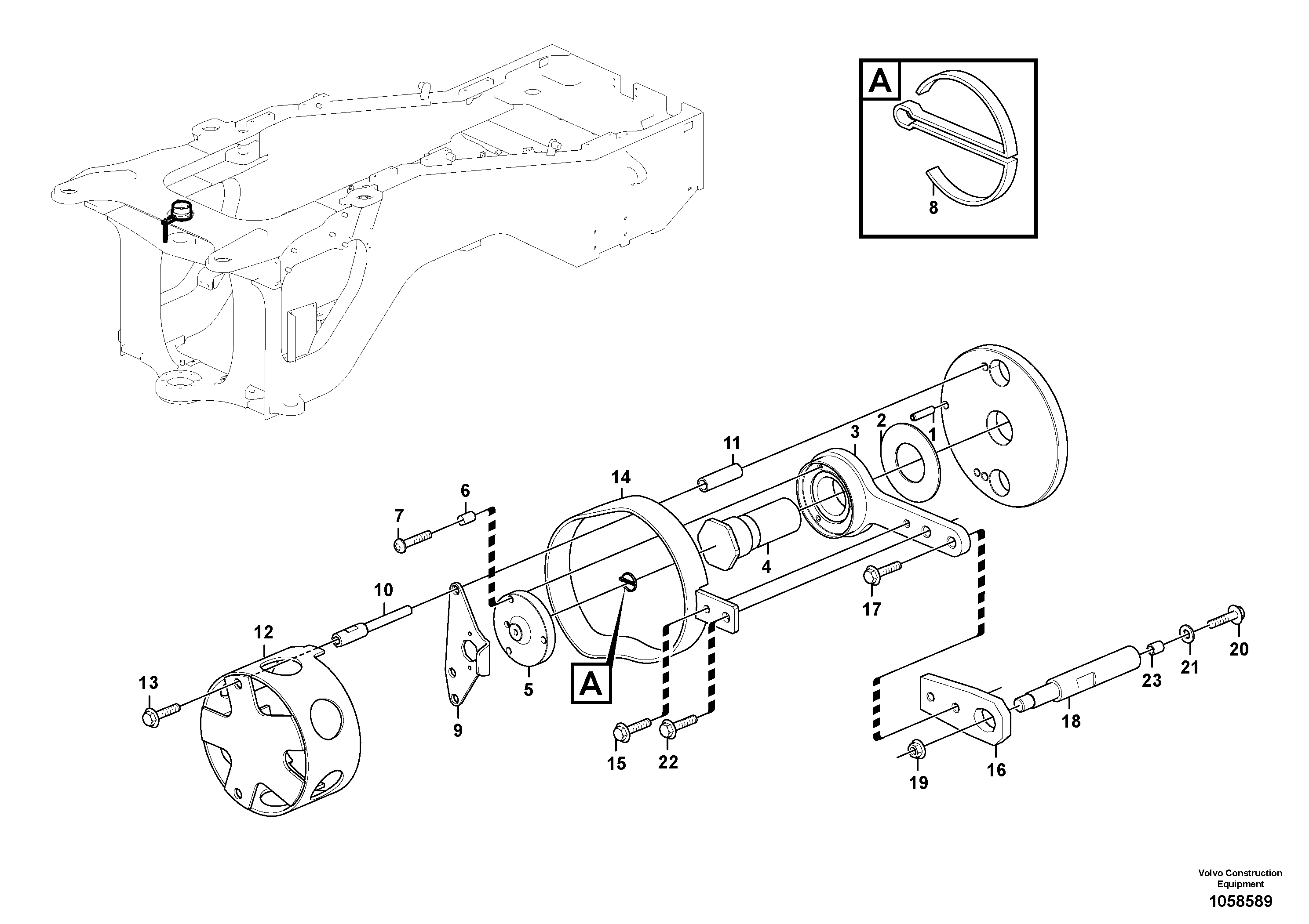 Схема запчастей Volvo L150G - 105414 Angle sensor, steering L150G