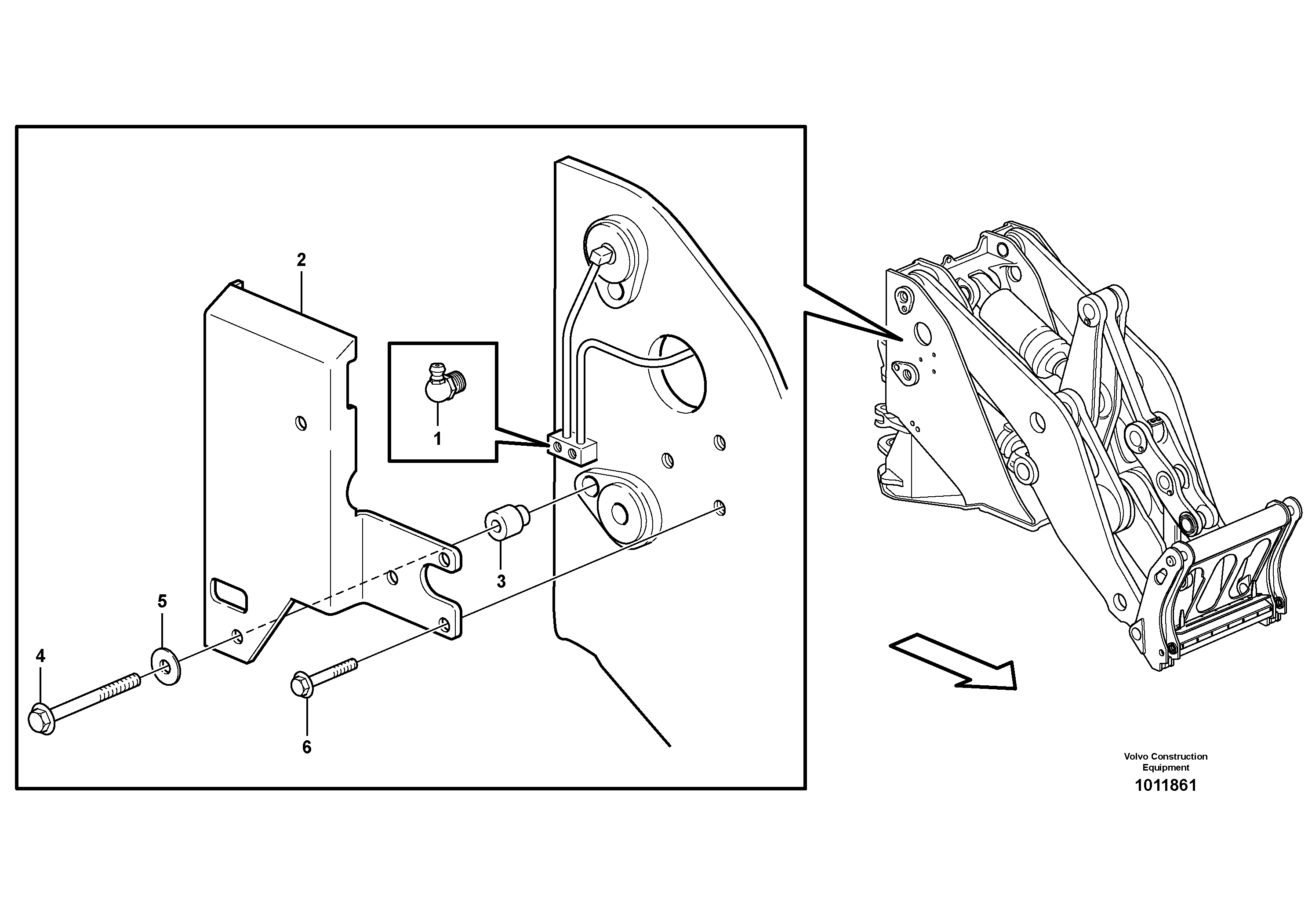 Схема запчастей Volvo L150G - 101856 Protecting plates L150G