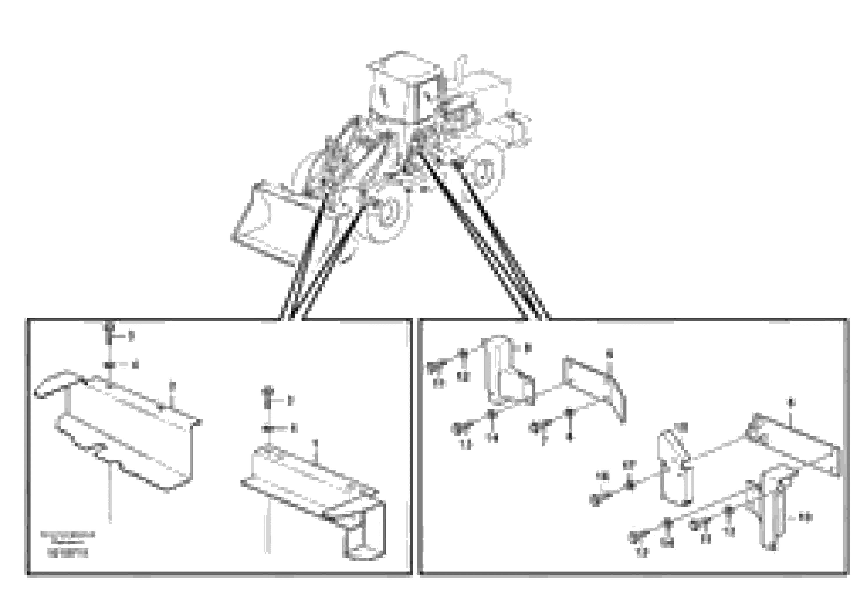 Схема запчастей Volvo L150G - 103809 Protection, brake pipes L150G