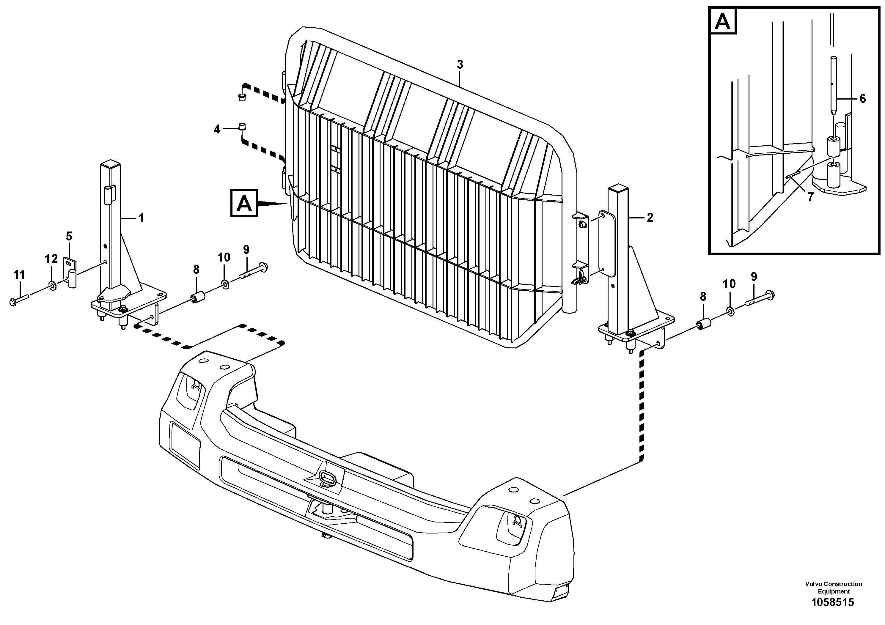 Схема запчастей Volvo L150G - 106355 Radiator, kylare L150G