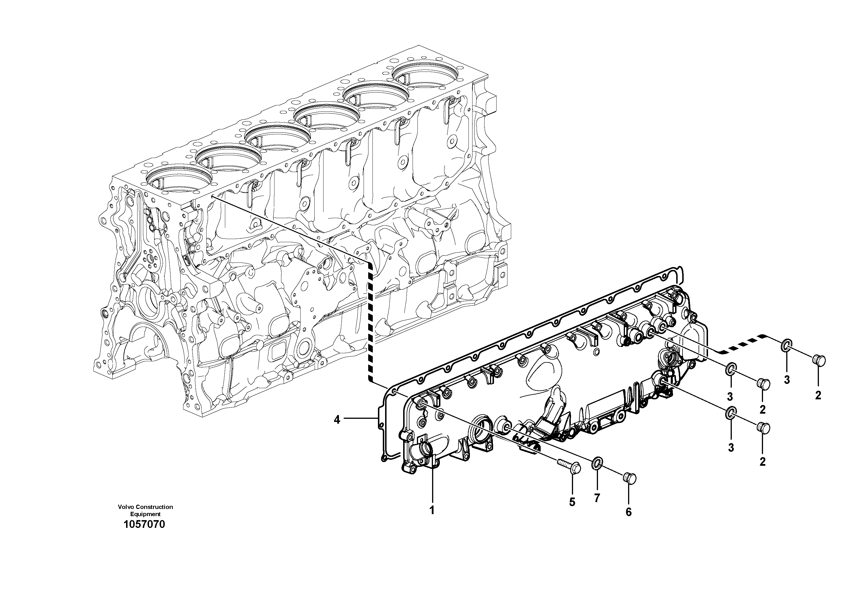 Схема запчастей Volvo L150G - 104480 Крышка L150G