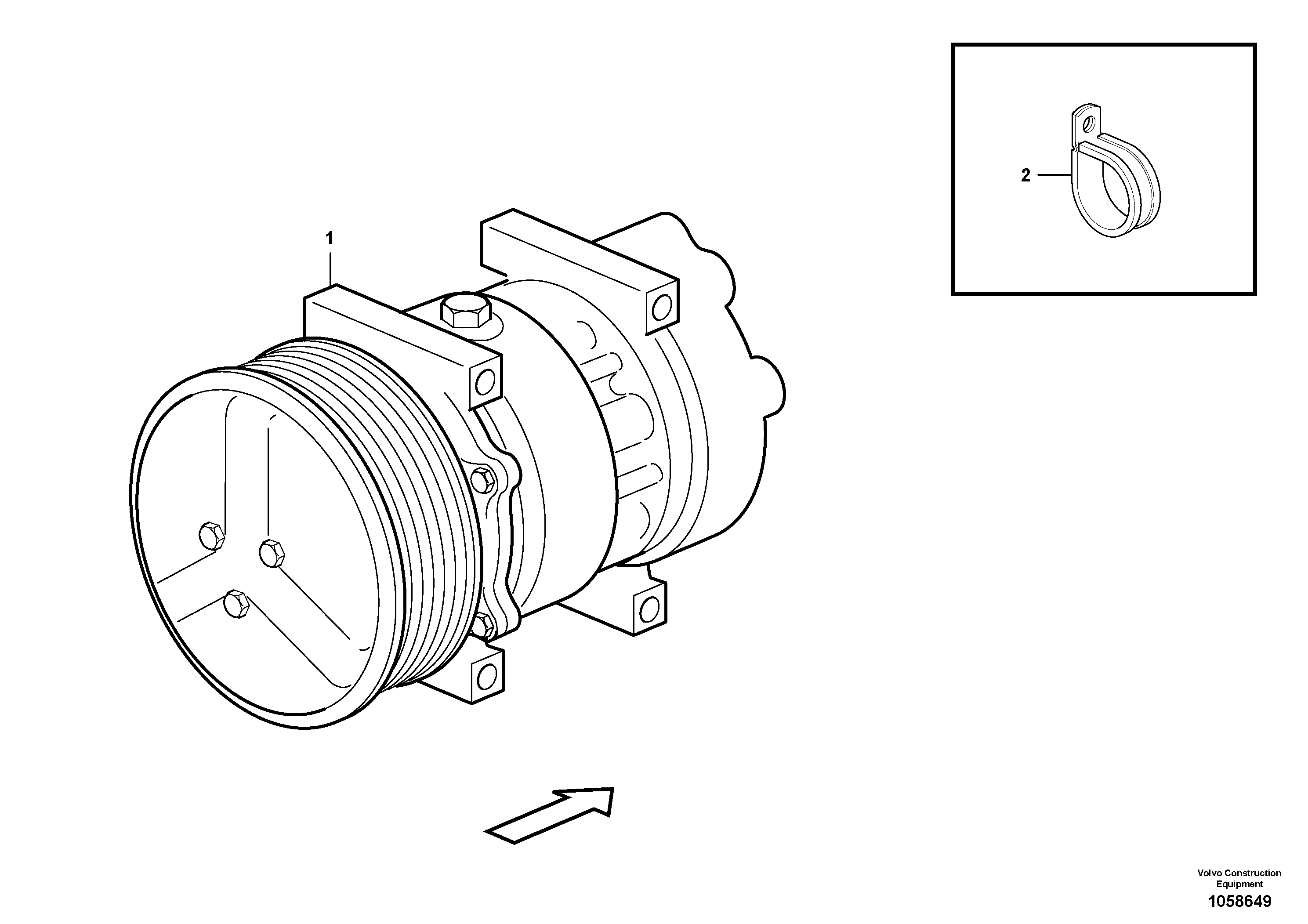 Схема запчастей Volvo L150G - 104885 Compressor Assembly L150G