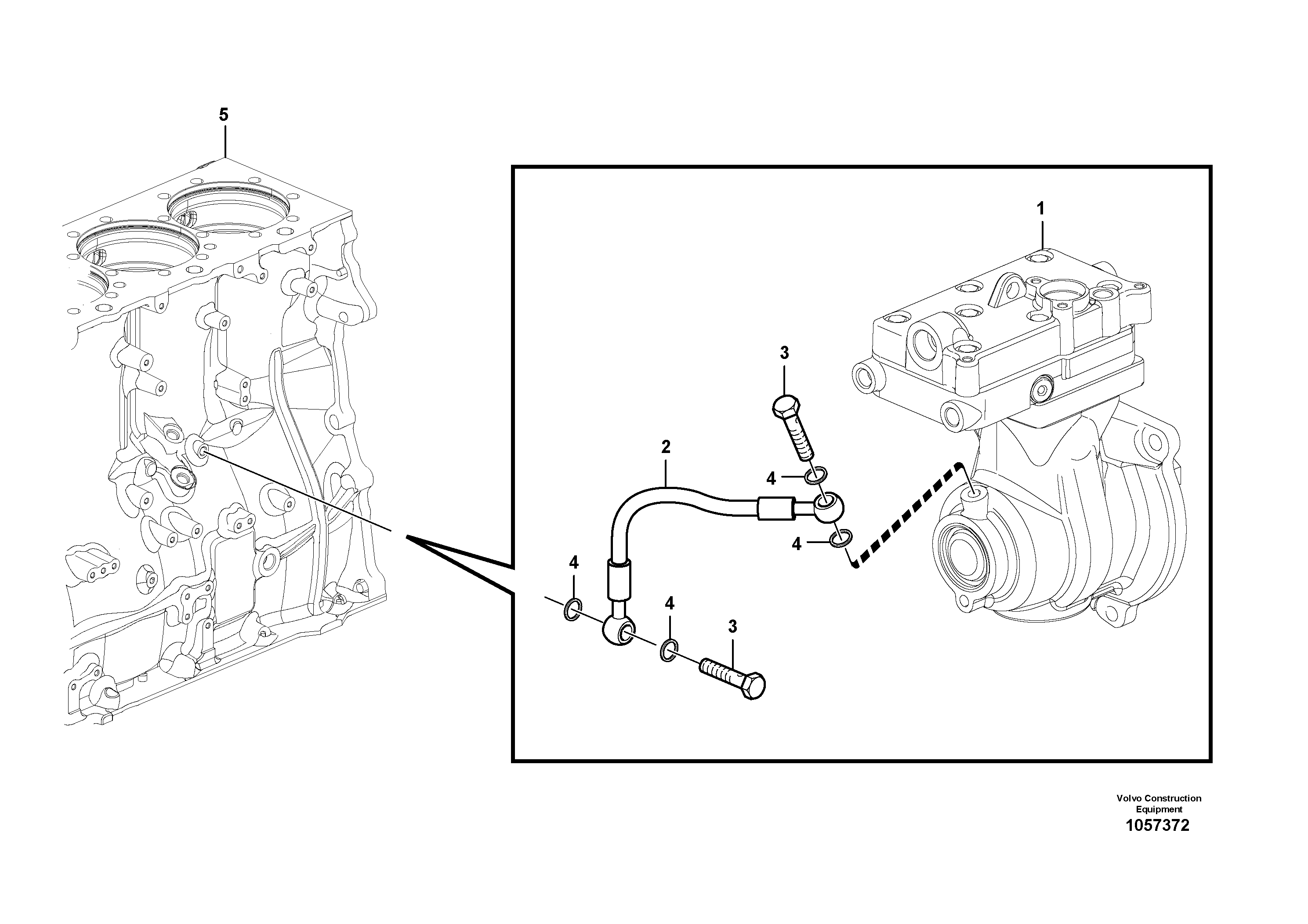 Схема запчастей Volvo L150G - 102882 Oil pump; line L150G