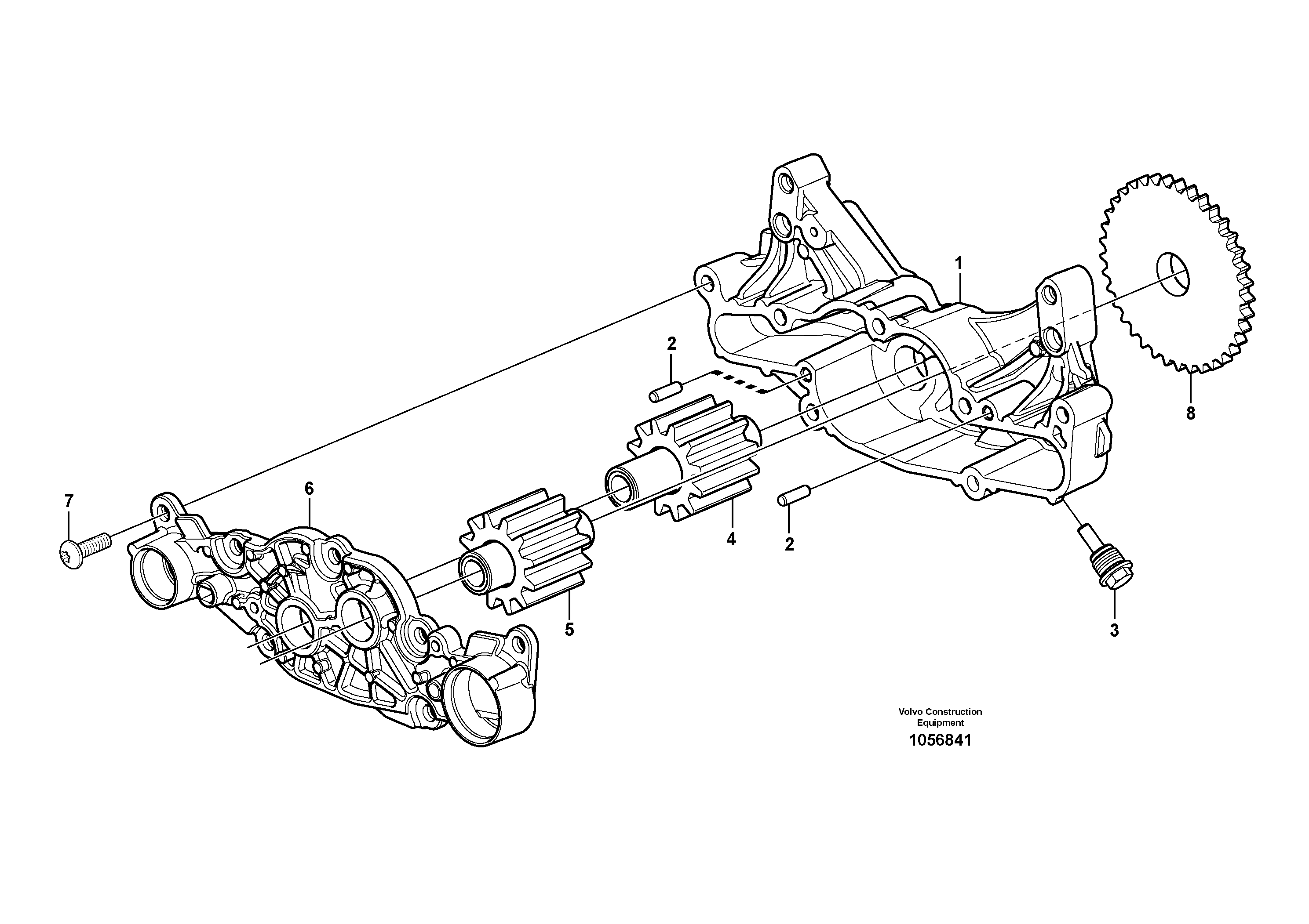 Схема запчастей Volvo L150G - 103144 Насос масляный L150G