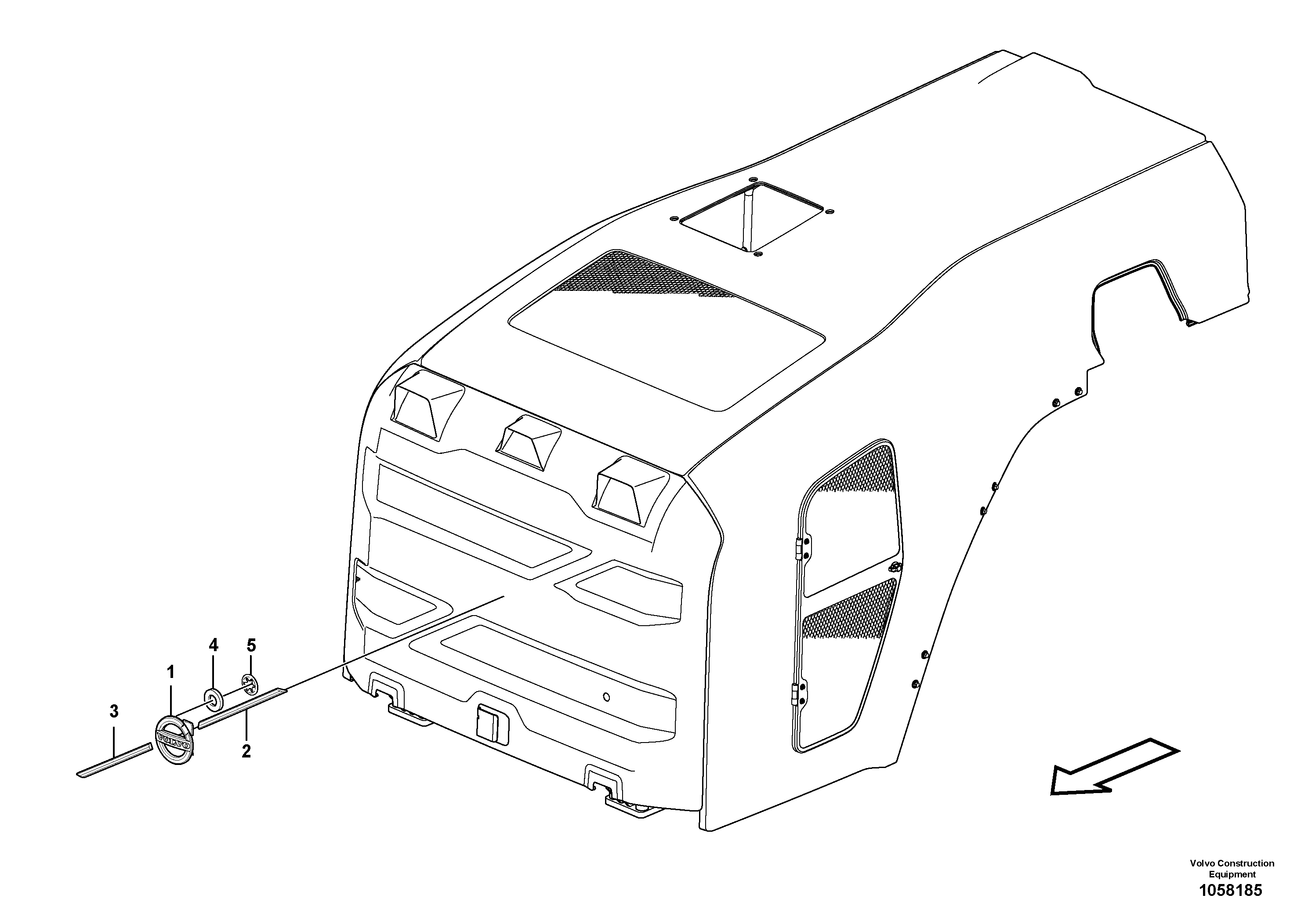 Схема запчастей Volvo L150G - 103819 Emblem L150G