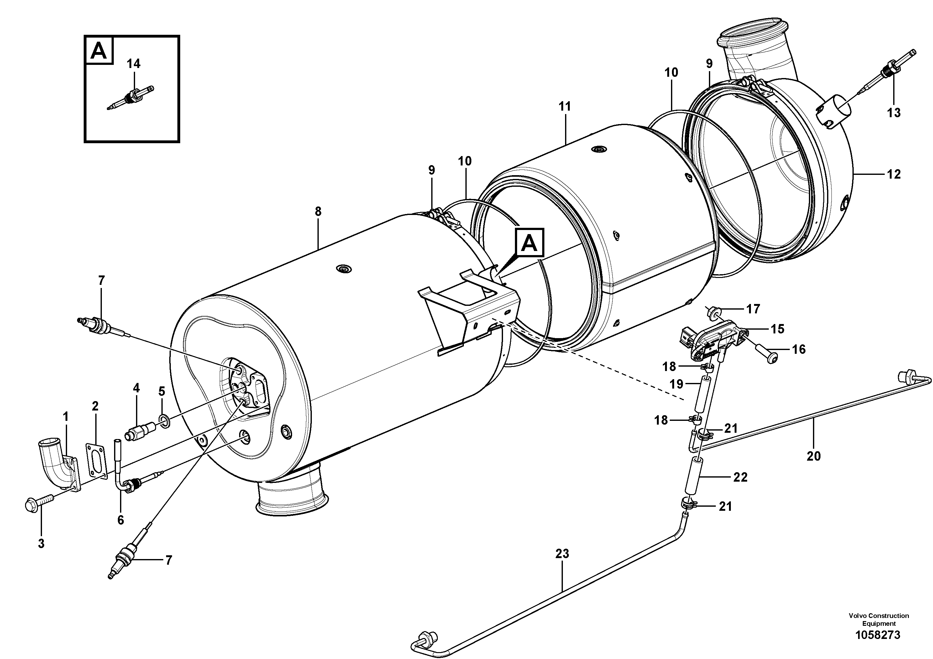 Схема запчастей Volvo L150G - 106339 Burner L150G