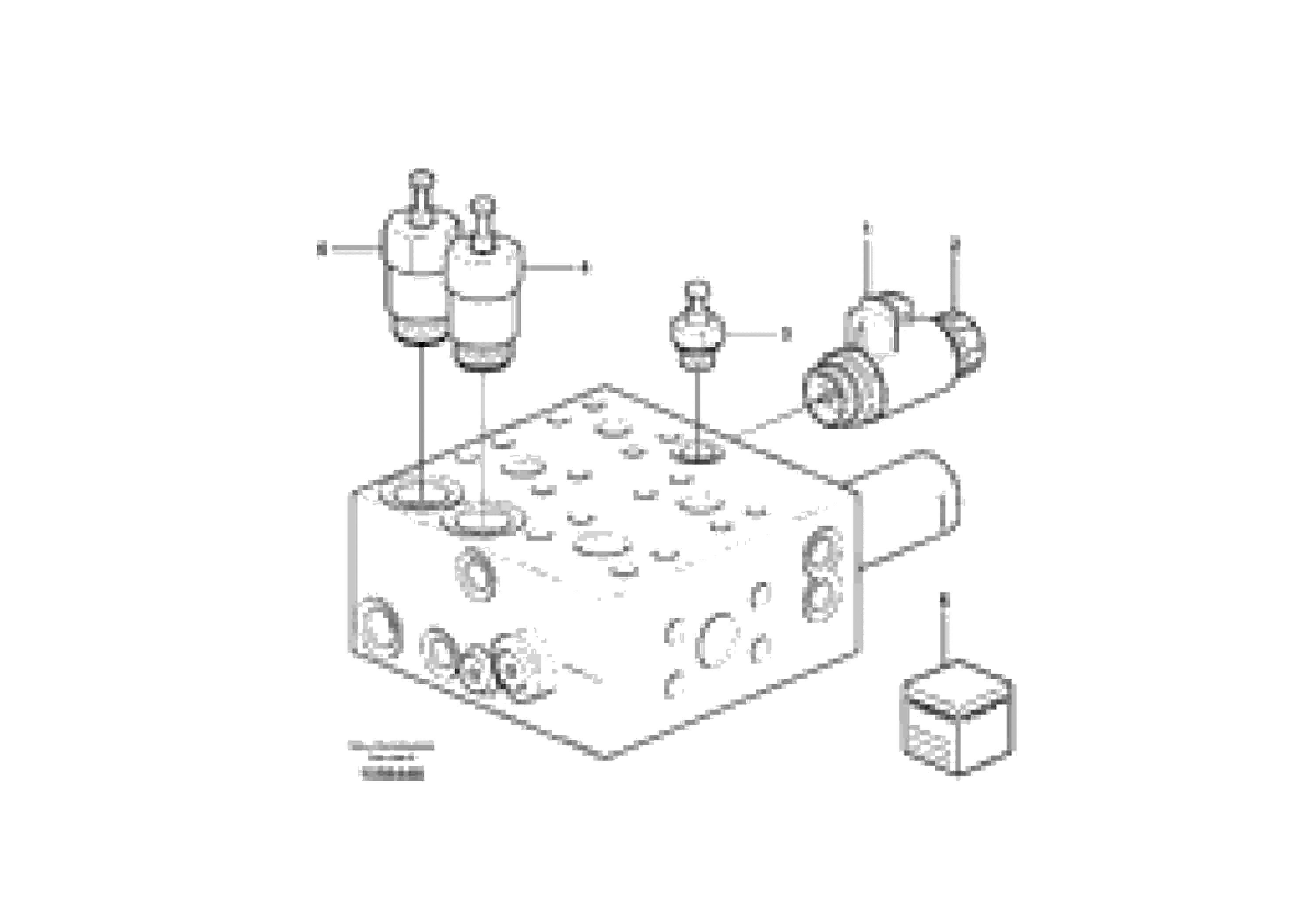 Схема запчастей Volvo L150G - 104742 Valve body, central block L150G