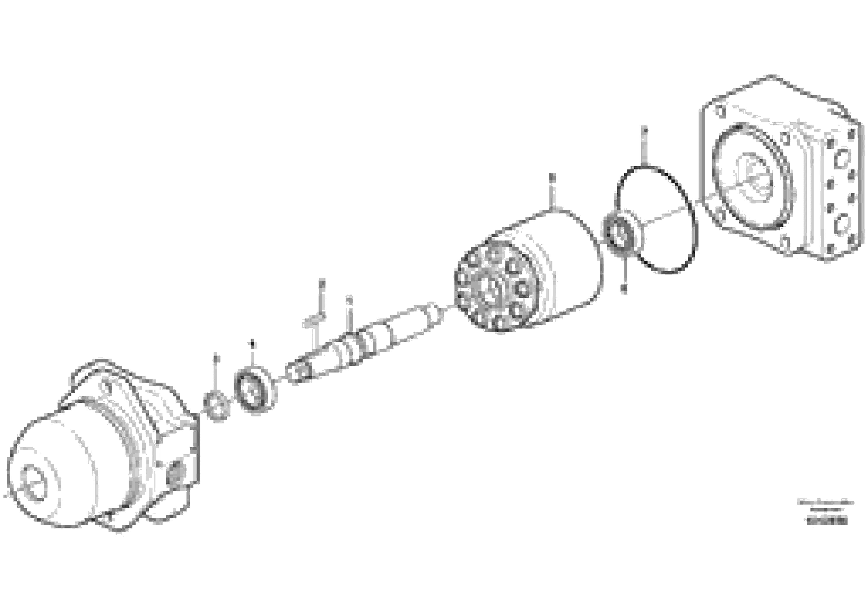 Схема запчастей Volvo L150G - 105417 Гидромотор L150G